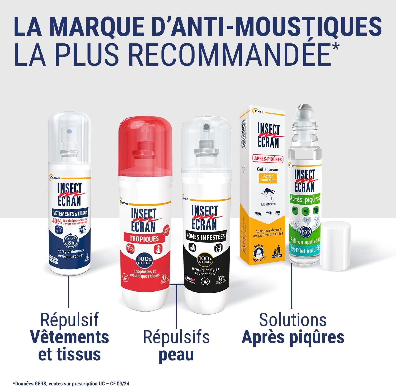 INSECT ECRAN Tropiques - Spray Anti-Moustiques Répulsif - 8H - 75 ml