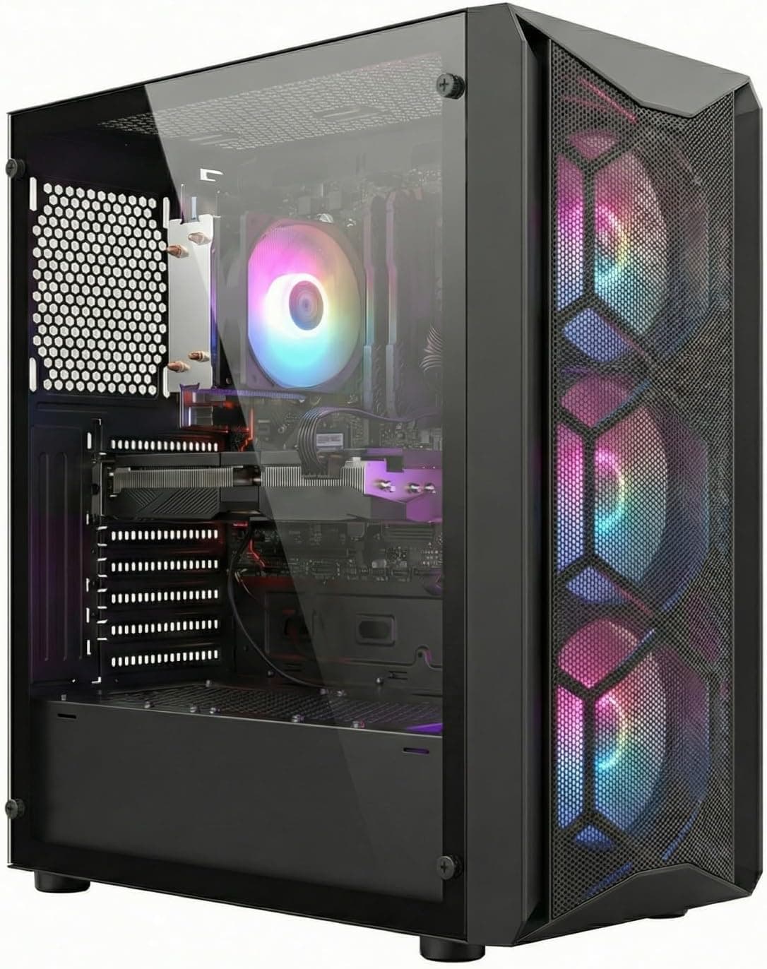 STGsivir PC Gamer Fixe, Ryzen 5 5500, RTX 3060 12G, 16G DDR4 RAM, 512G SSD