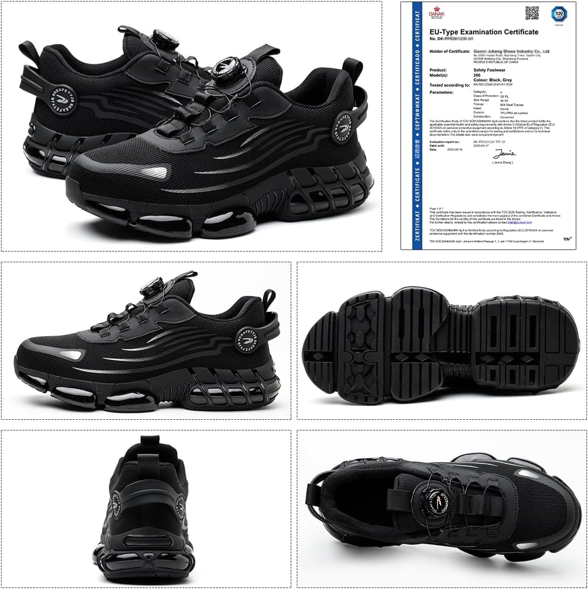 Chaussures de Sécurité Hommes Femme Basket Securite Chaussures de Travail
