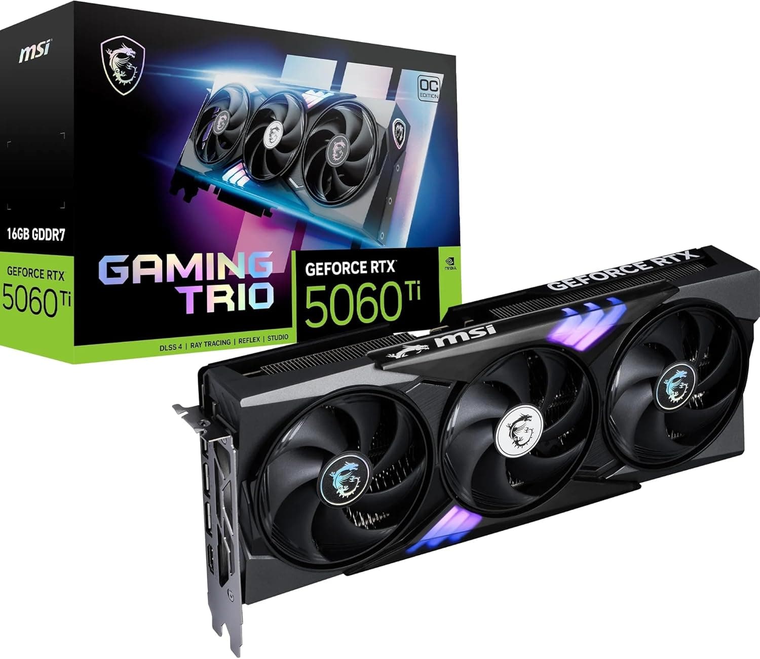 MSI NVIDIA GeForce RTX 5060 Ti 16G Gaming Trio OC Carte Graphique