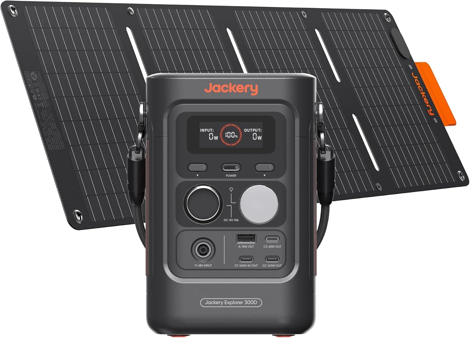 Jackery Explorer 300D Station Électrique Portable avec 40W Panneau Solaire