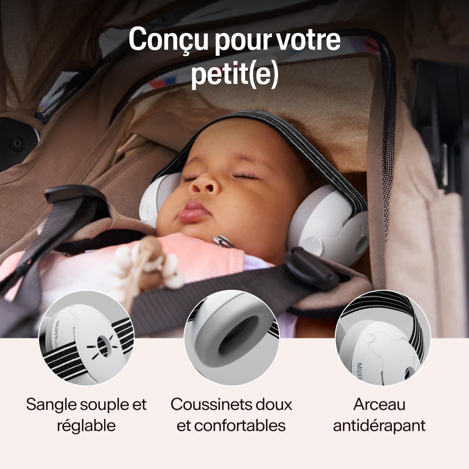 Alpine Muffy Baby Classic & Confort – Casque Anti Bruit Bebe, Certifiée CE, Bandeau Ajustable