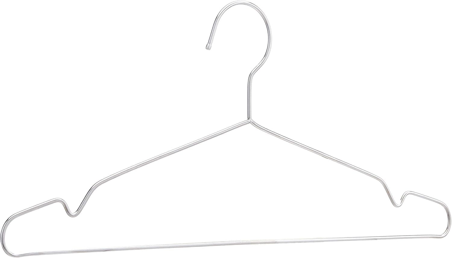Amazon Basics cintres en acier inoxydable, 20 pièces, Chromé