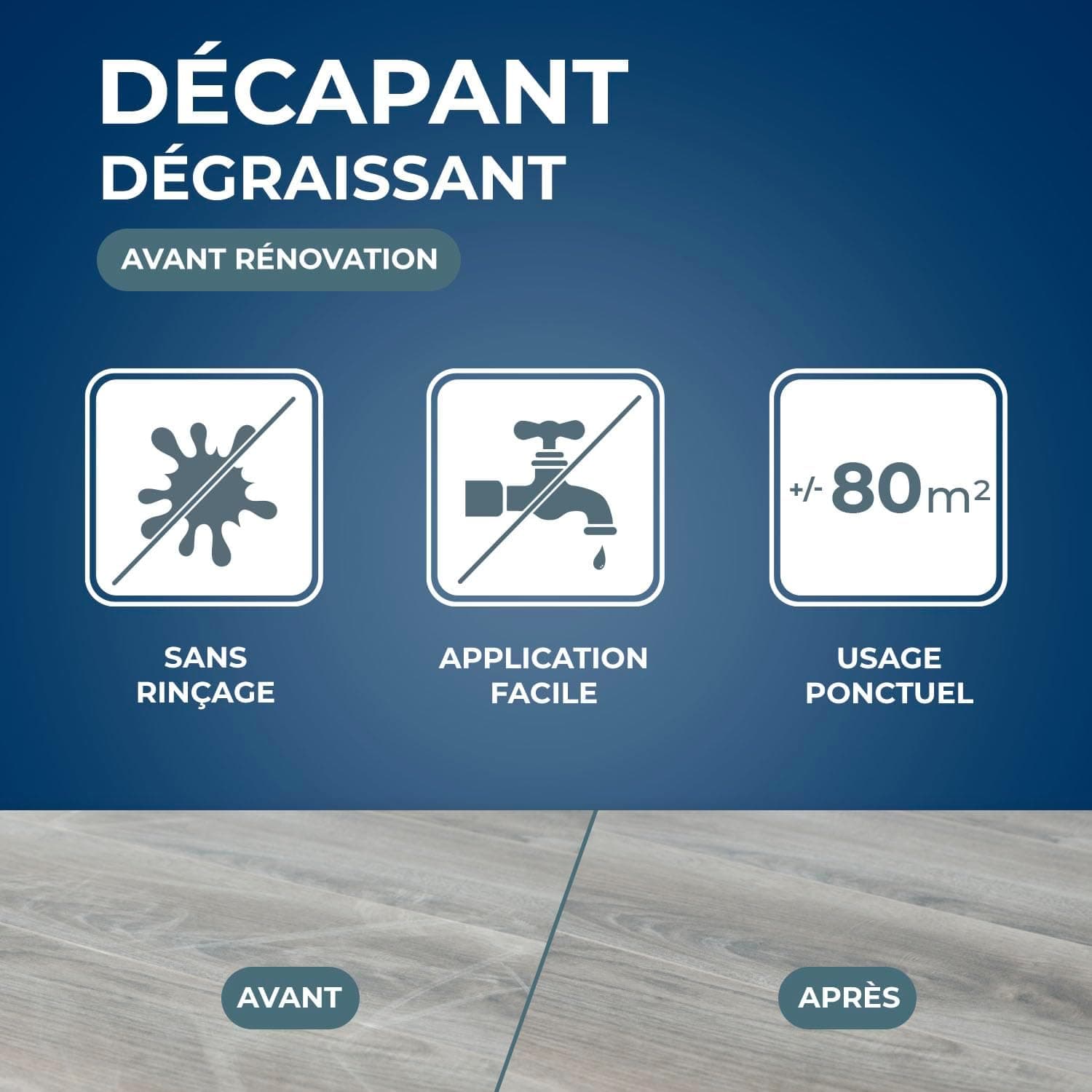 STARWAX Décapant dégraissant Parquets, 1L