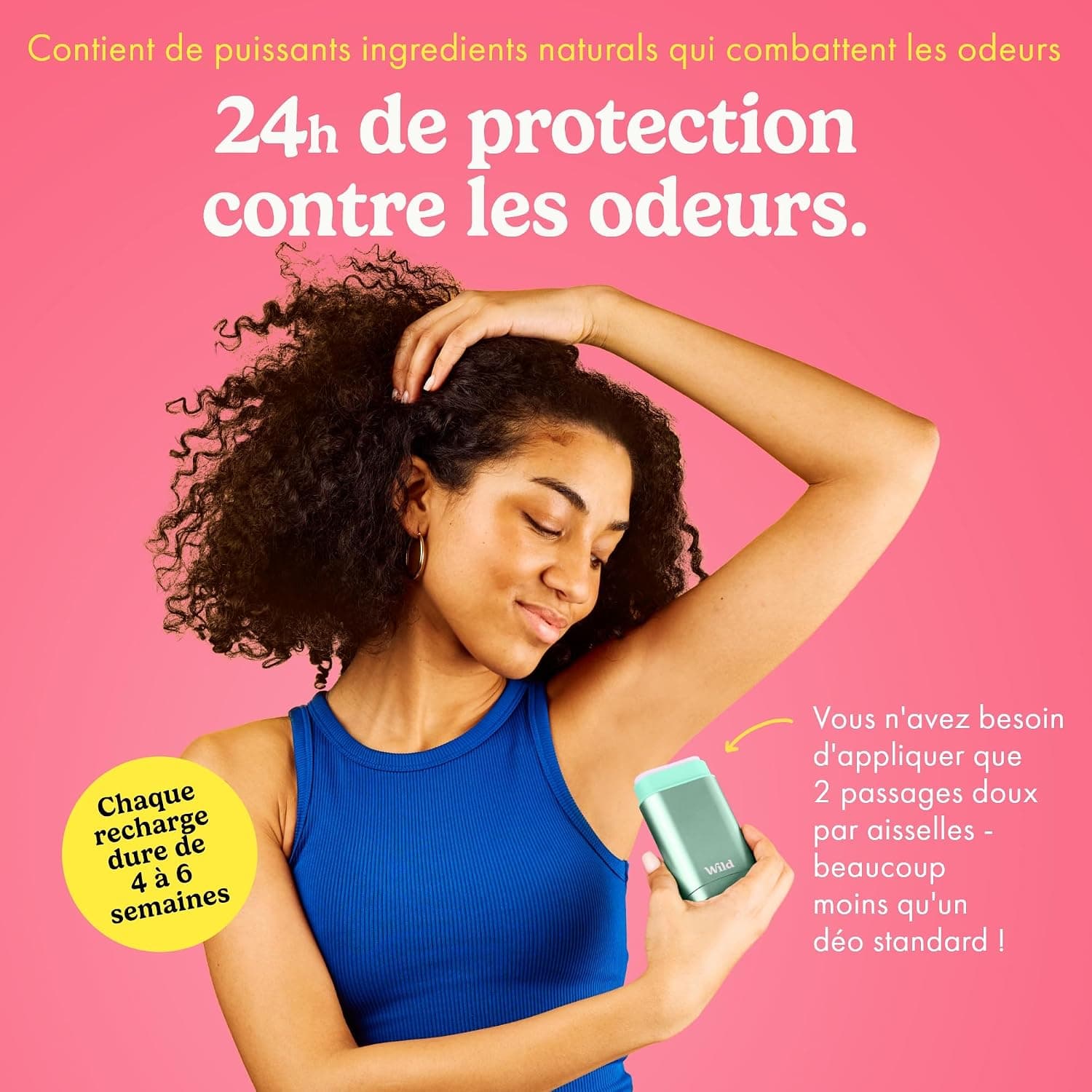 Wild Déodorant Naturel Rechargeable Etui Aqua & Lot Varié de Recharge