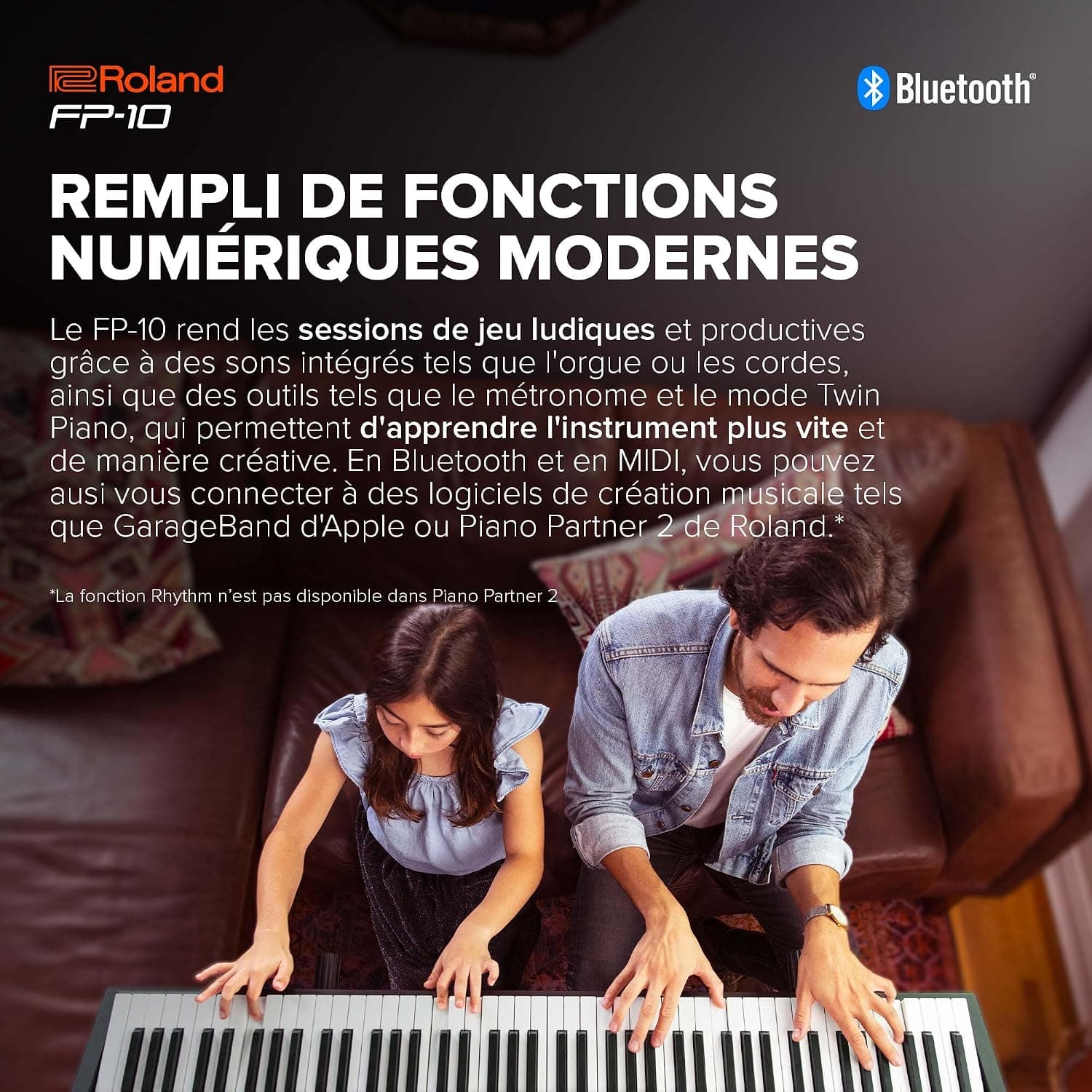 FP-10 Roland, Piano numérique à 88 touches avec sons SuperNATURAL