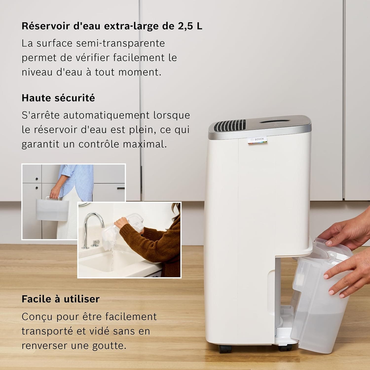 Bosch Dry 4000, Déshumidificateur, Pour pièces jusqu'à 33 m2