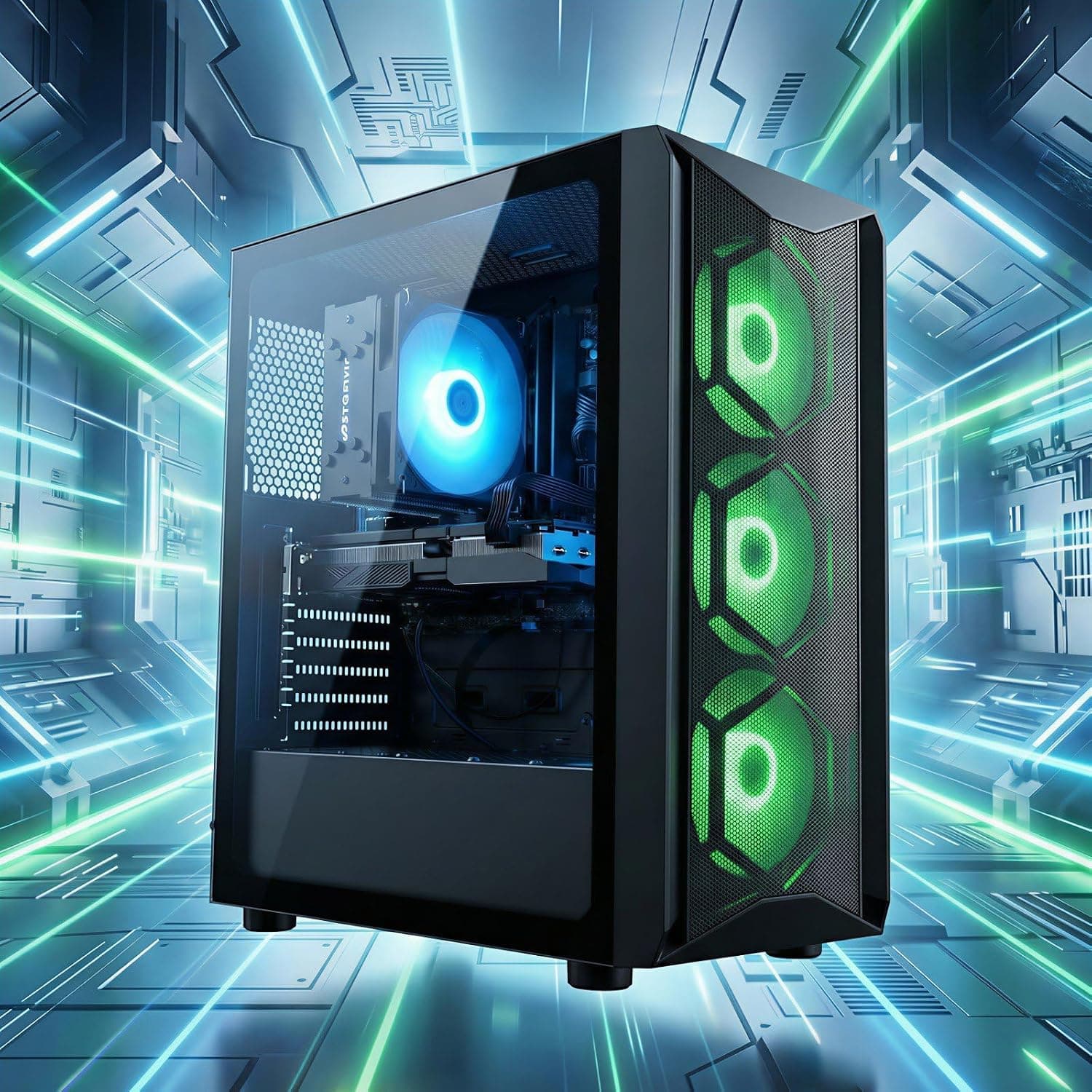 STGsivir PC Gamer Fixe, Core i7, RTX 3050 6G, 16G RAM, 512G SSD