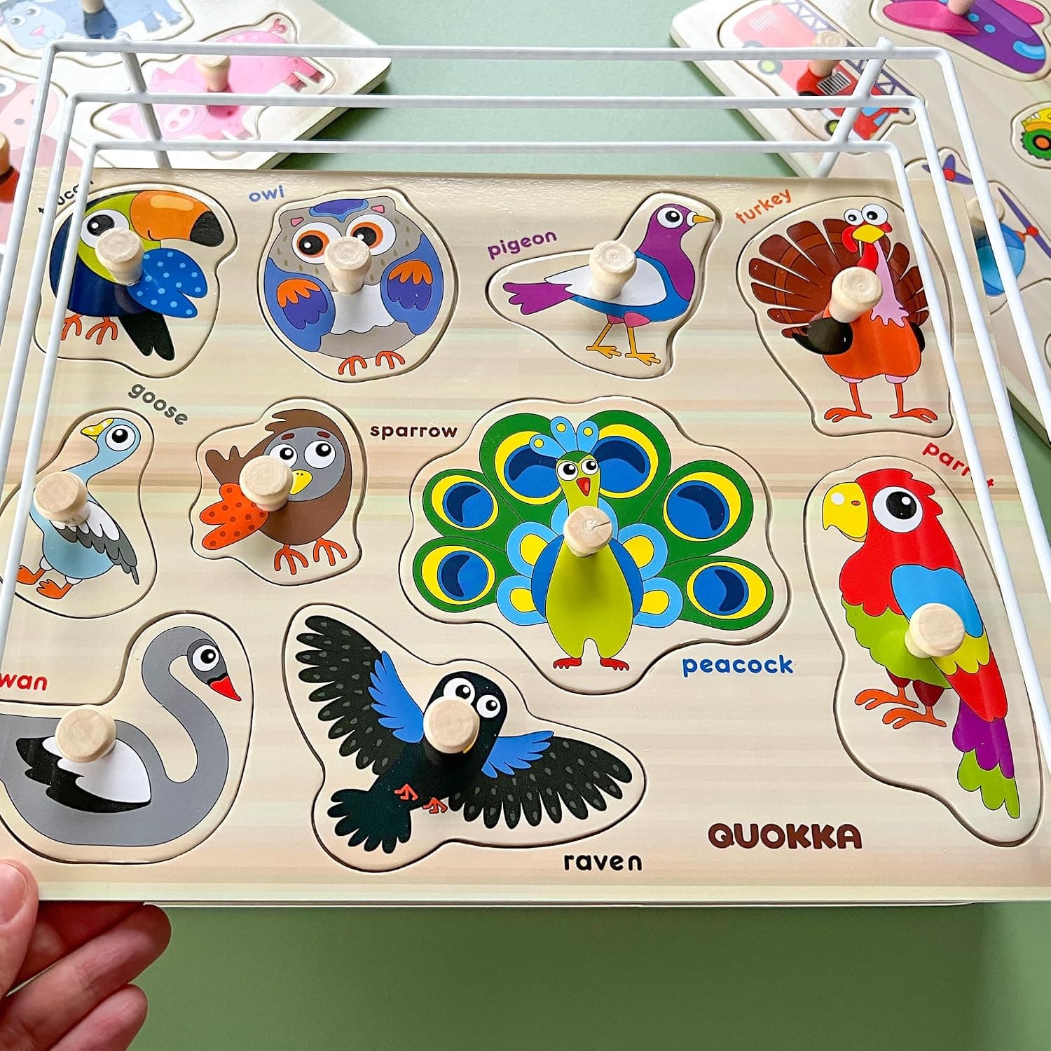 Puzzle Bois pour Enfants 1 à 3 Ans - Puzzle Bébé 18 Mois