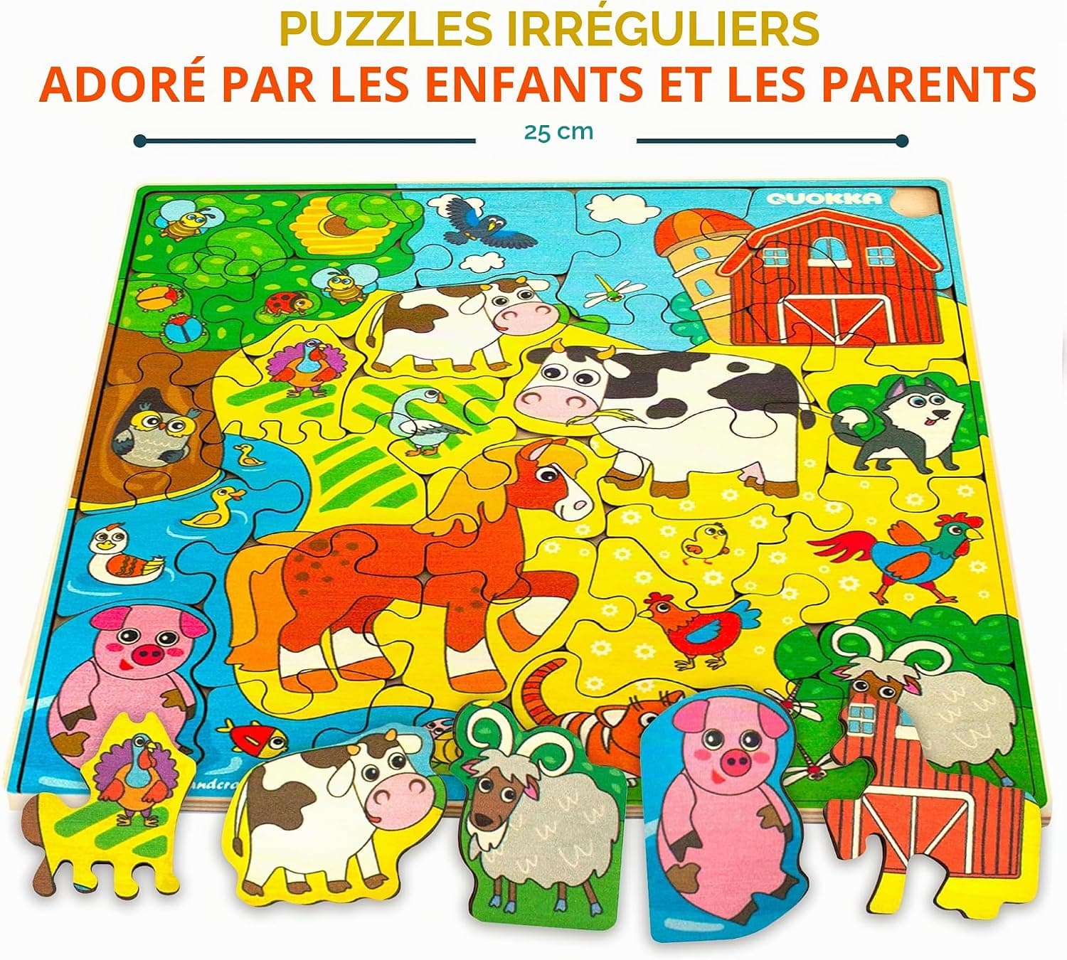 Puzzle en Bois pour Enfants 3 à 5 Ans - Puzzle 6 à 8 Ans