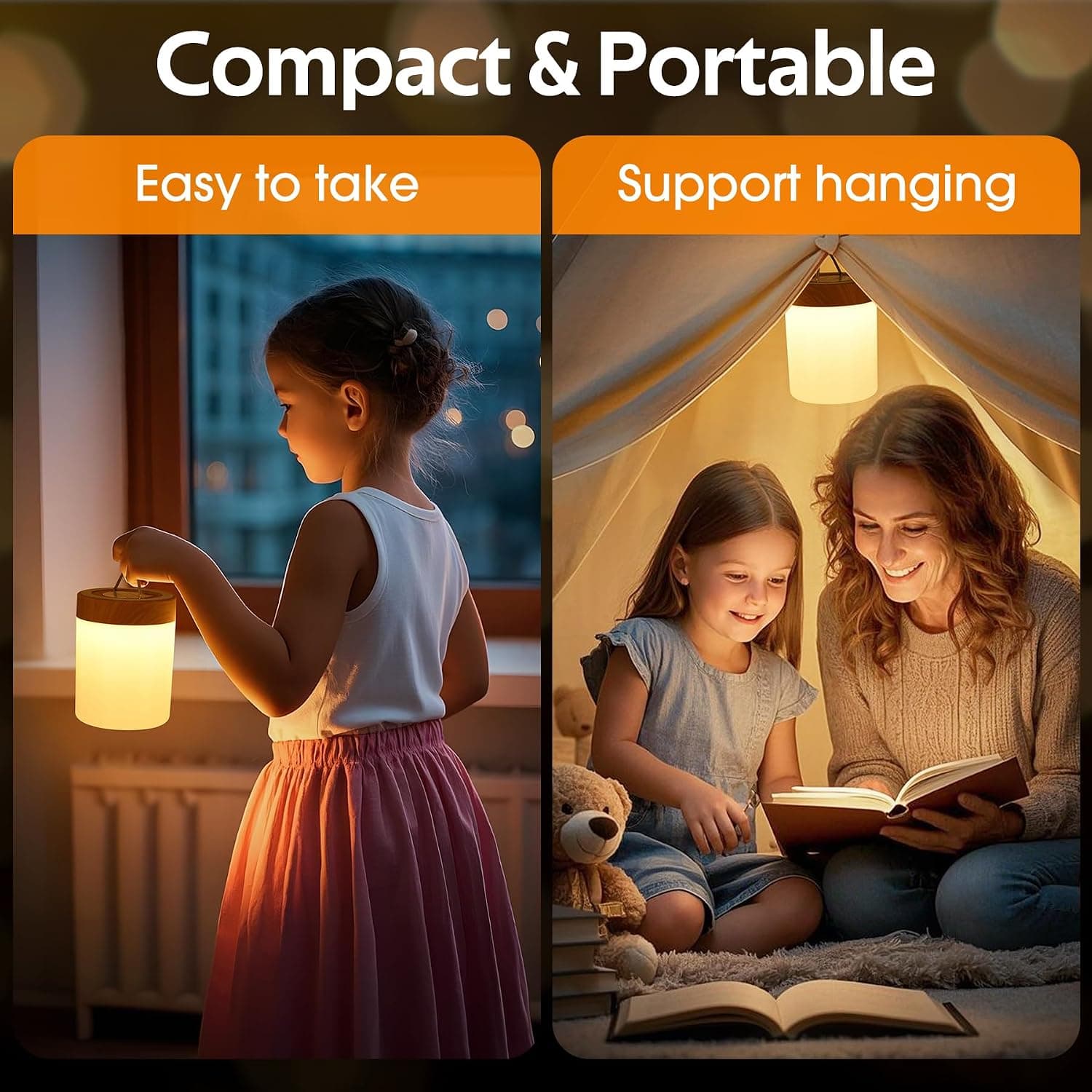 Lampe de Chevet Tactile Dimmable, Veilleuse Bébé Enfant Adulte