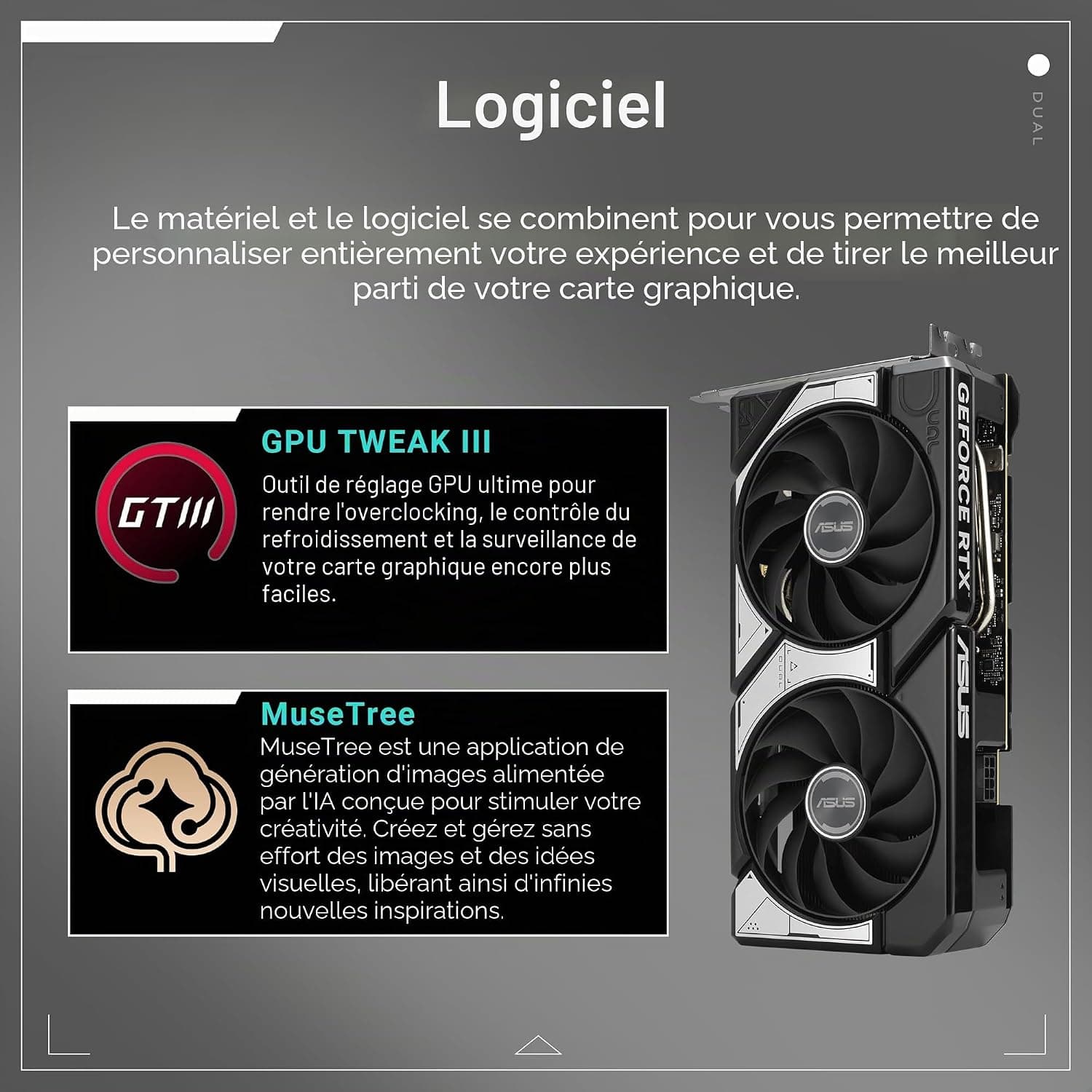 ASUS Dual GeForce RTX 5060 8GB GDDR7 OC Edition Carte Graphique Gaming