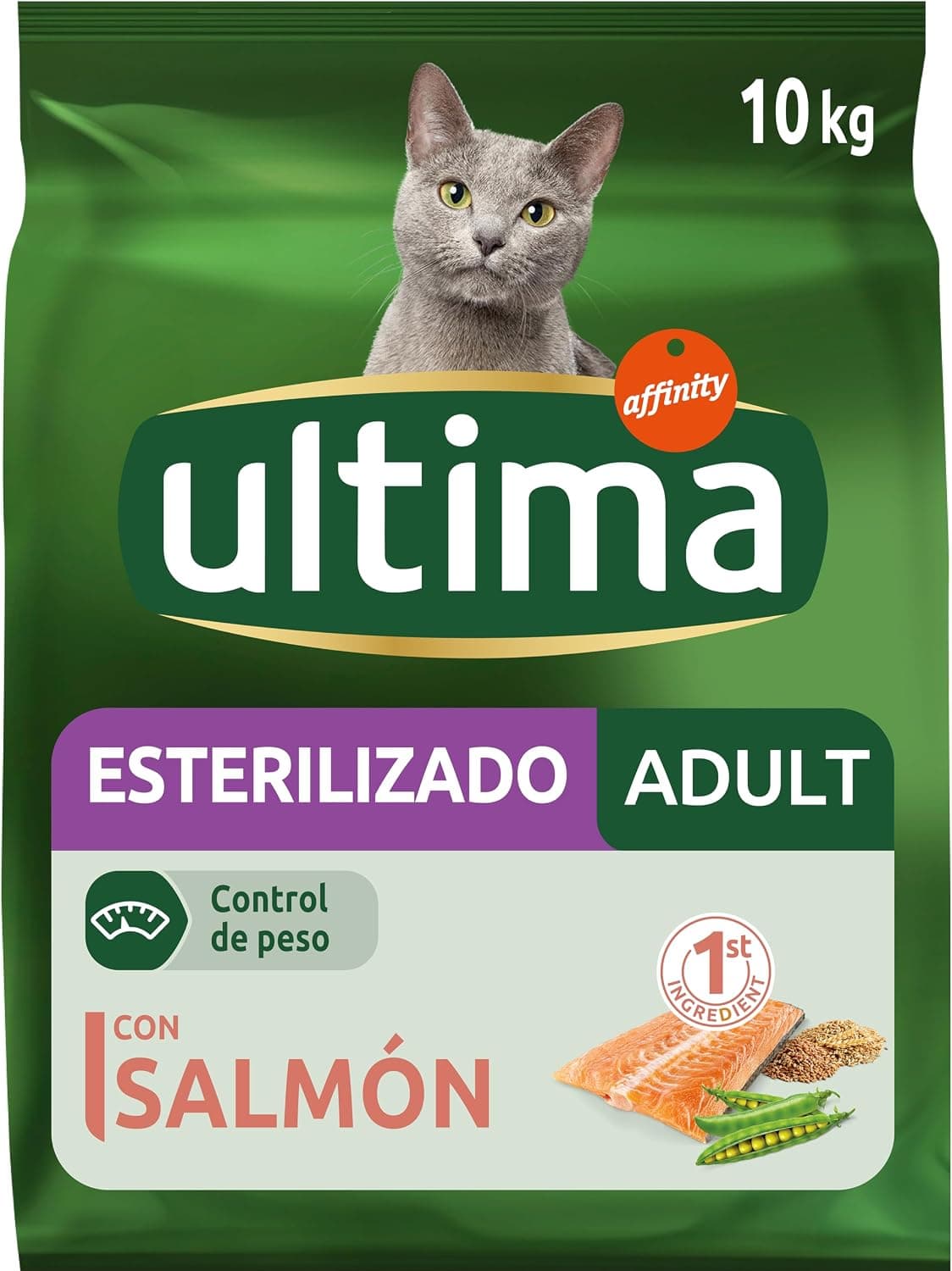 Ultima Stérilisé Adulte Saumon - Croquettes pour Chats - 10 kg