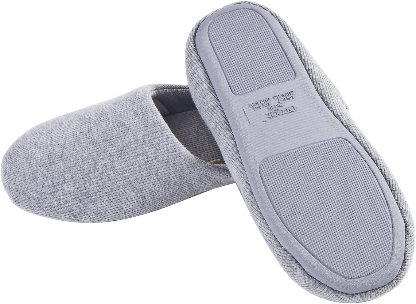 ofoot Pantoufles Intérieur pour Femmes, Chaussures de Ville Antidérapant en Coton Lavable avec Mousse Moire de Forme