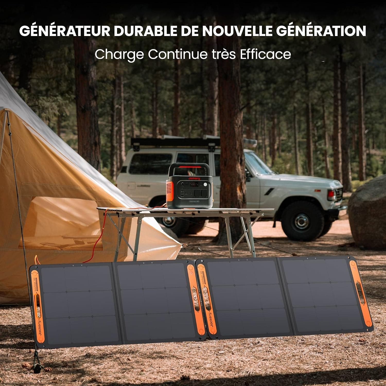 Jackery E1000 v2 Station Électrique portable avec 200W Panneau Solaire