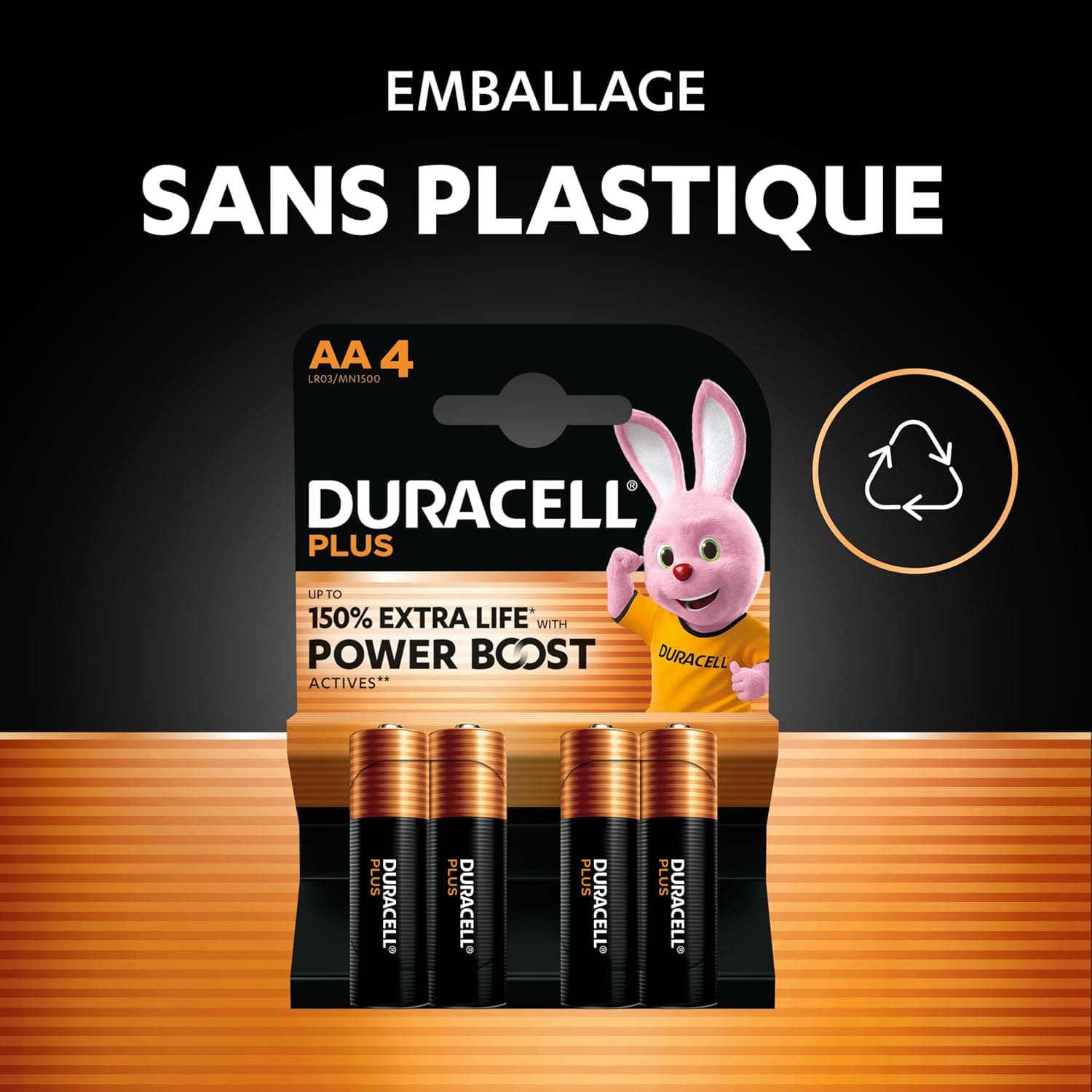DURACELL AA Plus Piles Alcalines (Lot de 30) 1.5V, LR06 | Durent jusqu’à 150% plus longtemps - Actifs POWER BOOST - Manettes De Jeu, Appareils Photo - 100% Recyclable