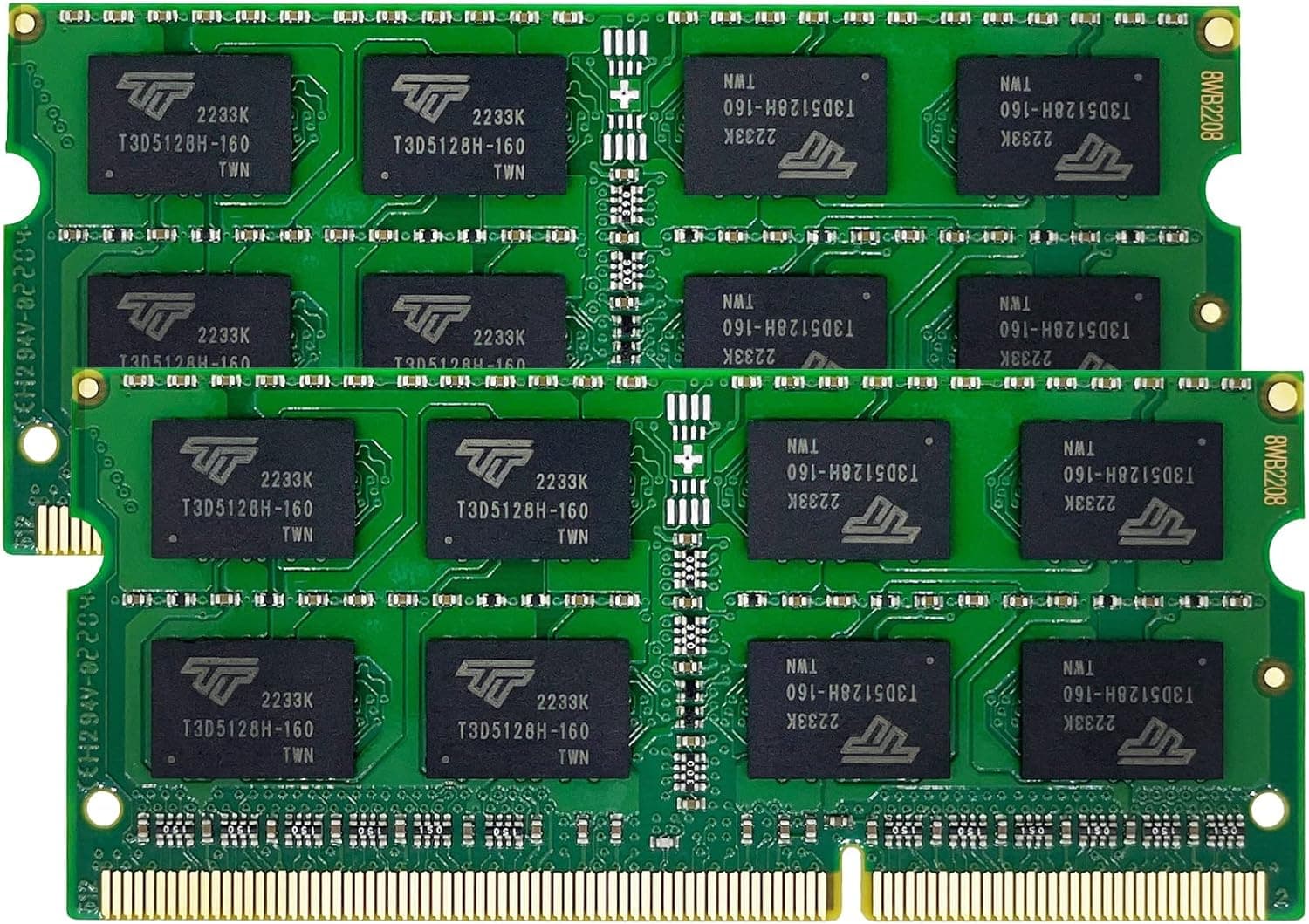 Timetec 16 Go KIT(2x8Go) DDR3L/DDR3 1600MHz PC3-12800 Non-ECC sans tampon 1.35 V/1.5 V CL11 2Rx8 double rang 204 broches SODIMM ordinateur portable PC ordinateur mémoire RAM Module mise à niveau