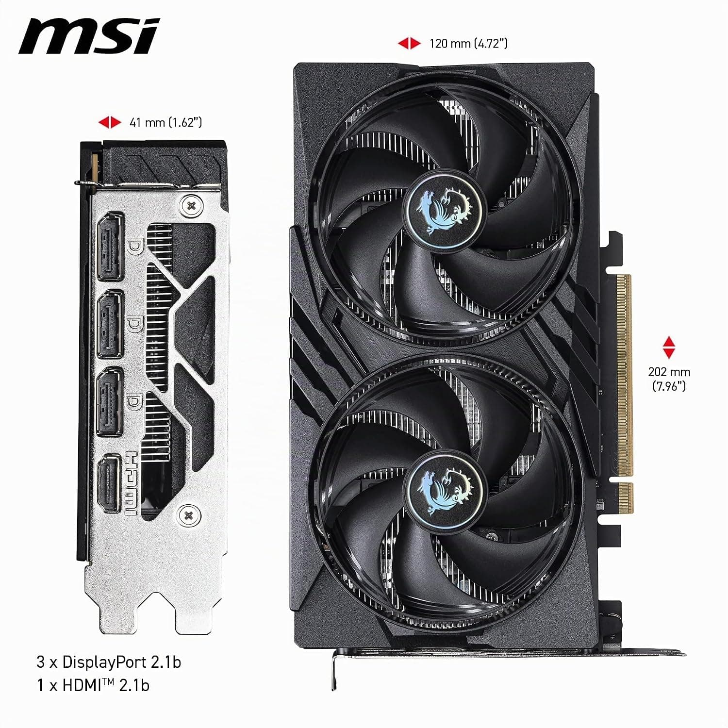 MSI NVIDIA GeForce RTX 5050 8G Gaming OC Carte Graphique