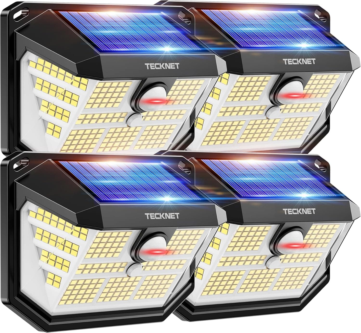 TECKNET Lampe Solaire Extérieur,231 LEDs Éclairage Extérieur Solaire à 300°
