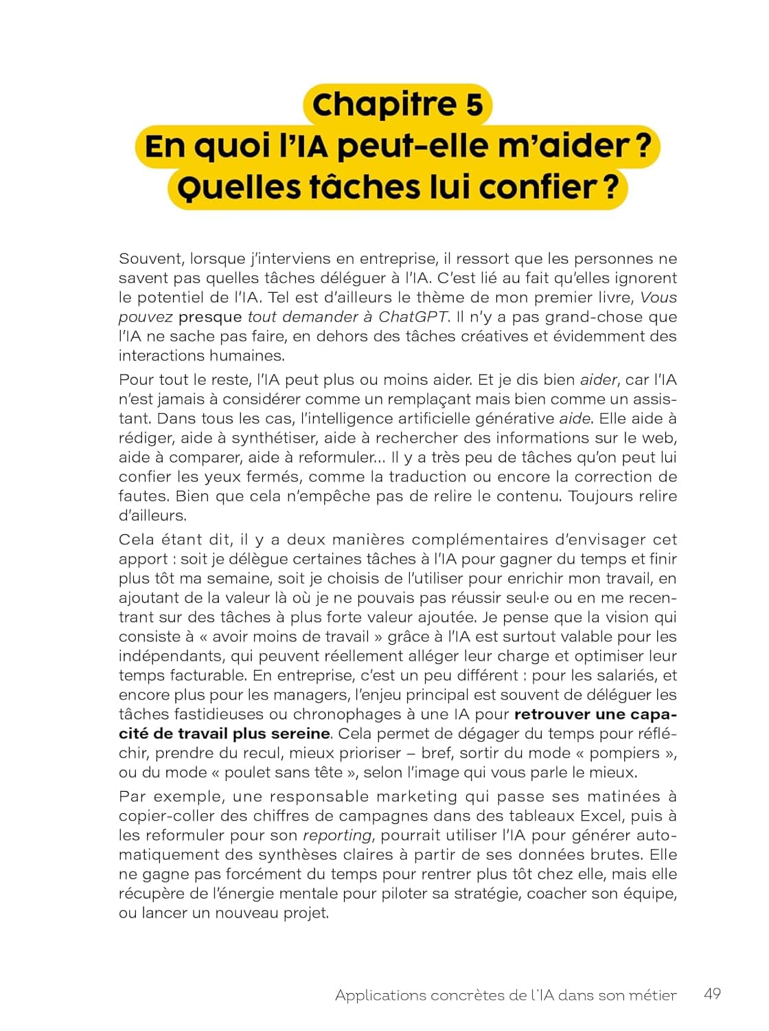 Mettez de l'IA dans votre travail !: | ChatGPT, Gemini, IA générative