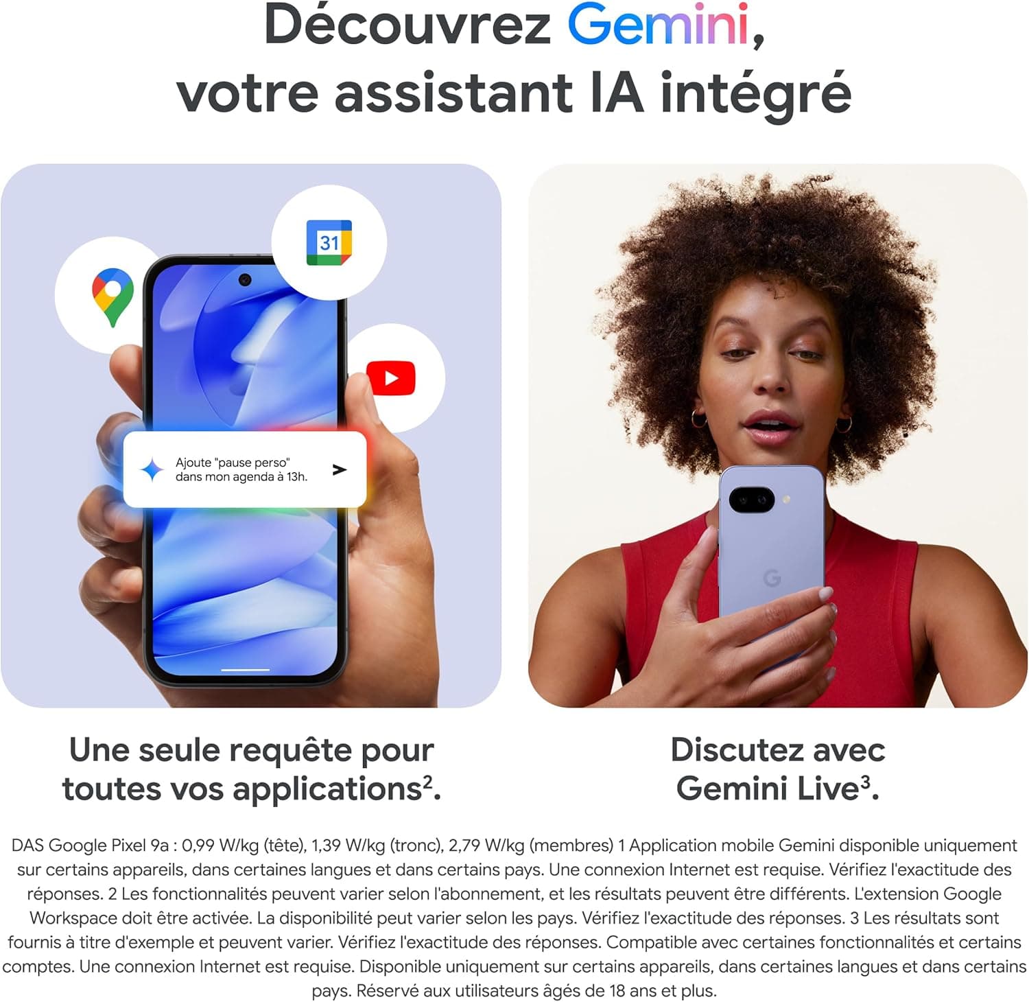 Google Pixel 9a – Smartphone Android débloqué avec Appareil Photo IA, Batterie Longue durée et sécurité Robuste – Noir Volcanique, 128GB