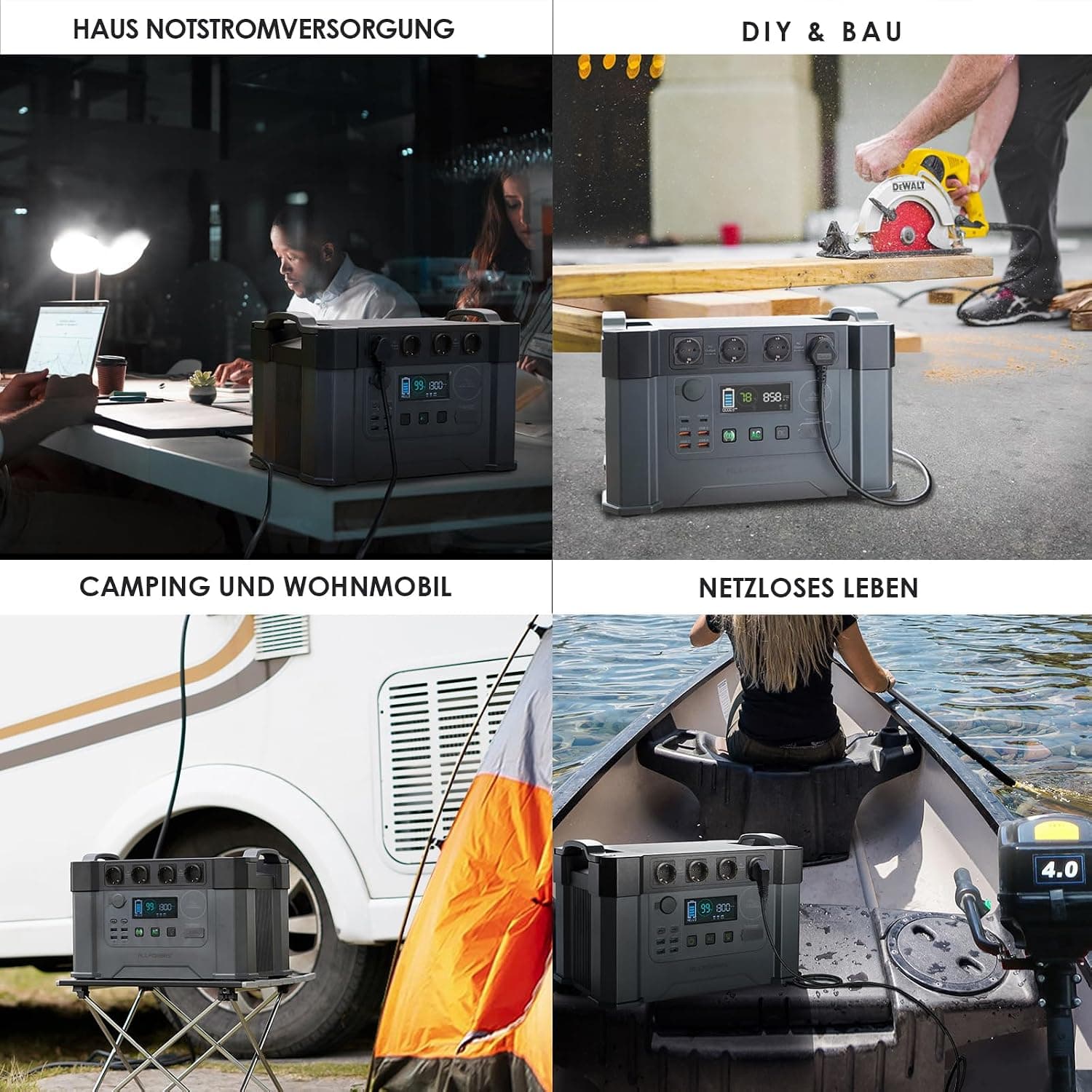 ALLPOWERS S2000Pro Station électrique portable 2400W 1451Wh (crête 4000 W)