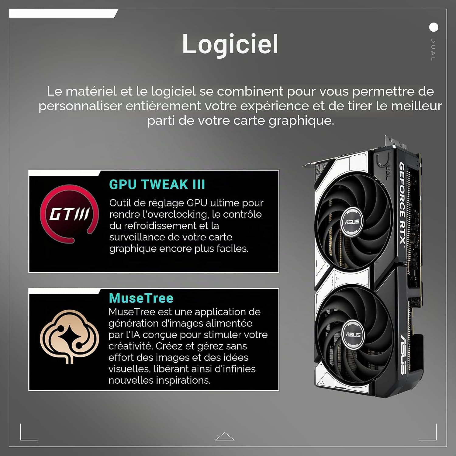 ASUS Dual GeForce RTX 5070 12GB GDDR7 OC Edition Carte Graphique Gaming