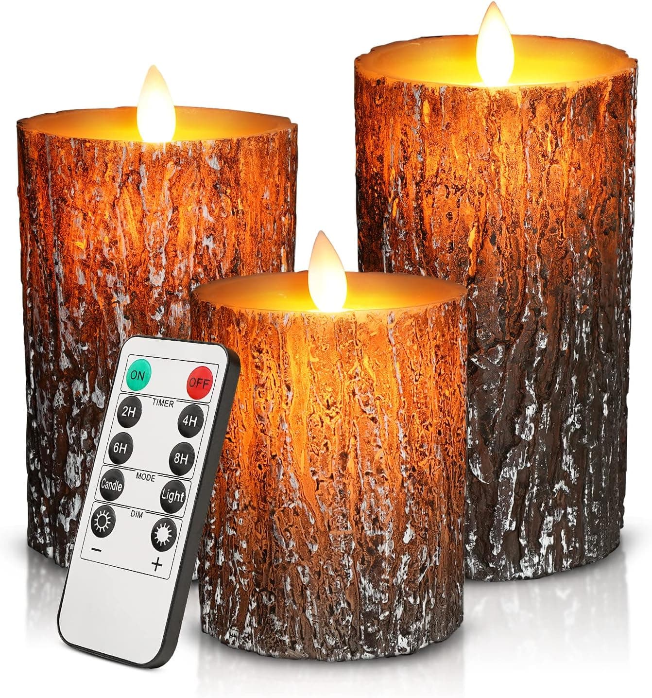 cimetech Bougie à LED, 3 en pin bougies Bougies décoratives sans Flamme