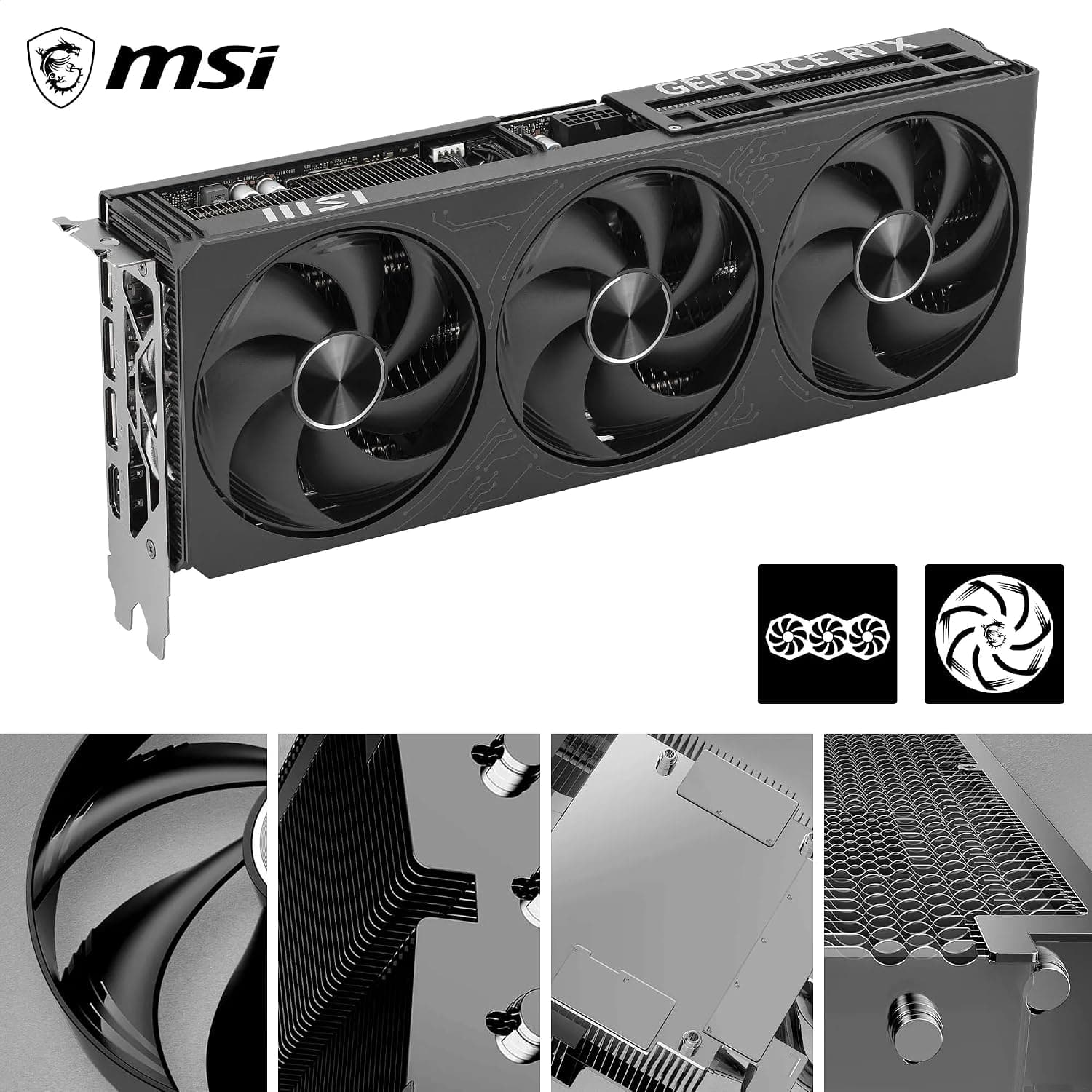 MSI NVIDIA GeForce RTX 5080 16G Inspire 3X OC Black Carte Graphique