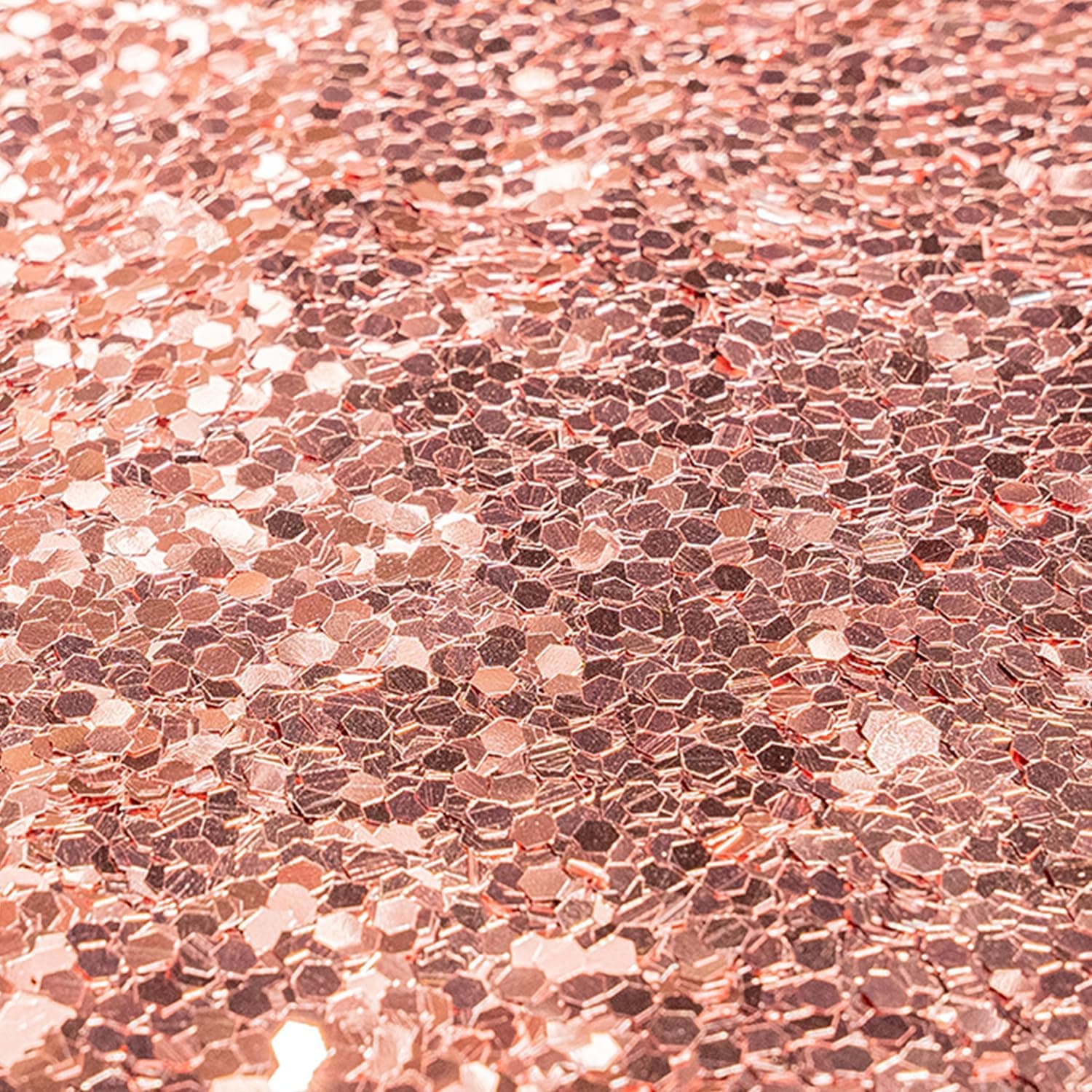 Hemway Ultra Étincelle Glitter - Super Chunky 1/8 0,125 (3 mm) - Artisanat Verre à vin Mariages Fleurs du corps cosmétique visage yeux ongles peau Festival de cheveux - 100 g - or rose