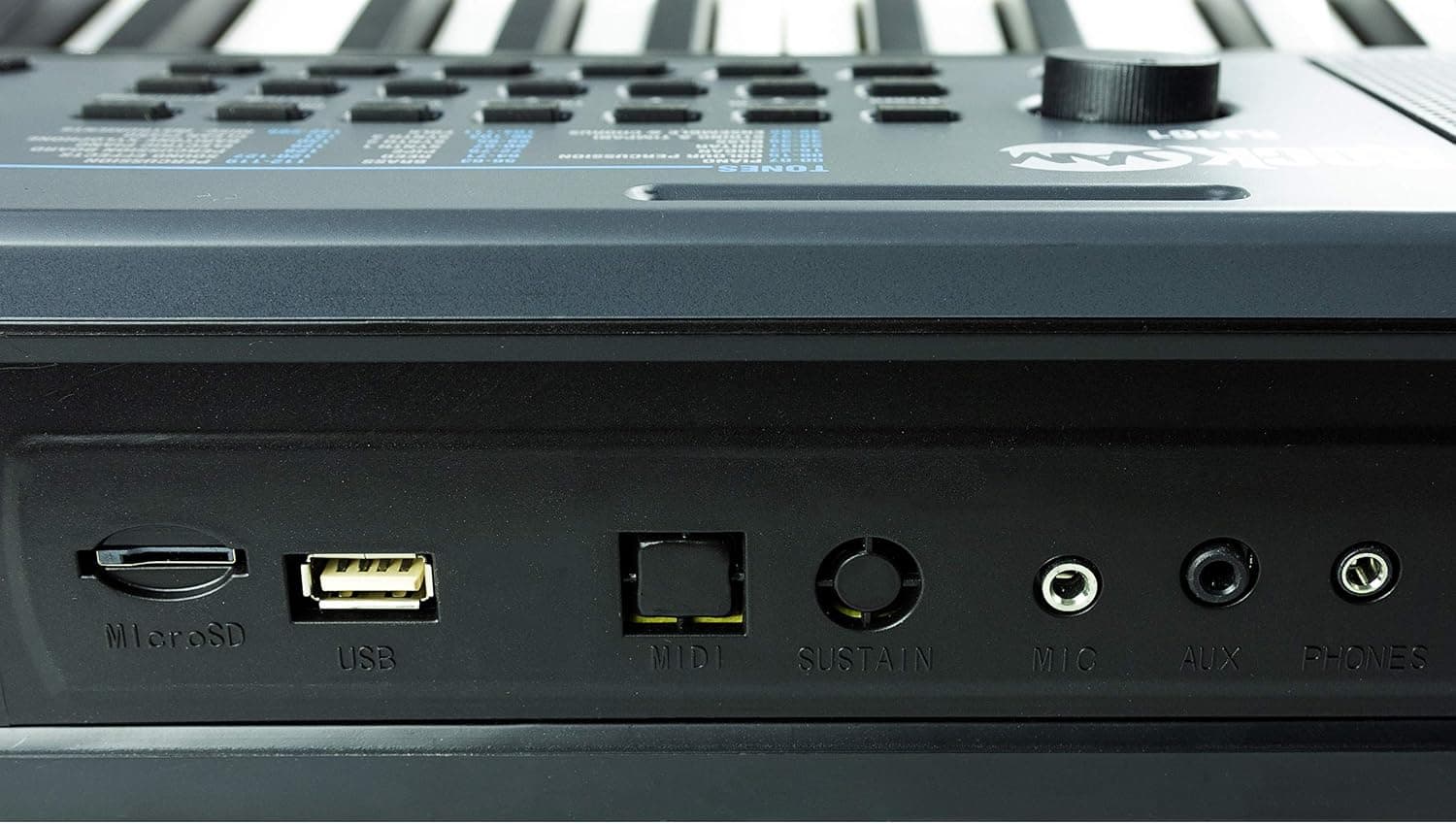 RockJam RJ461 Clavier Piano 61 Touches avec Pitch Bend pour Débutants | Synthétiseur débutant portable avec pitch bend, 300 sons, autocollants de notes et cours pour enfants et adultes
