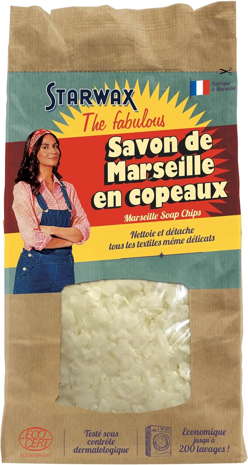 STARWAX FABULOUS Savon de Marseille en Copeaux - 750g - Idéal pour Fabriquer sa Lessive Maison