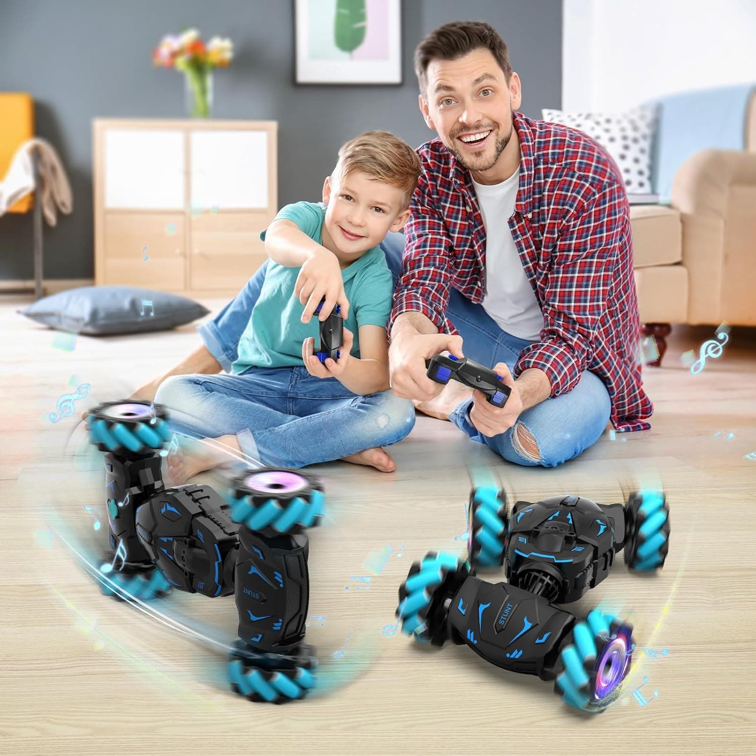 Nitigo Voiture Télécommandée Enfant Tout Terrain avec la Main, 2.4 GHz | 4x4 Voiture RC Telecommandé Drift 360° Rotation, Jouet Cadeau Noël Garcon Fille 6 7 8 9 10 11 12 Ans