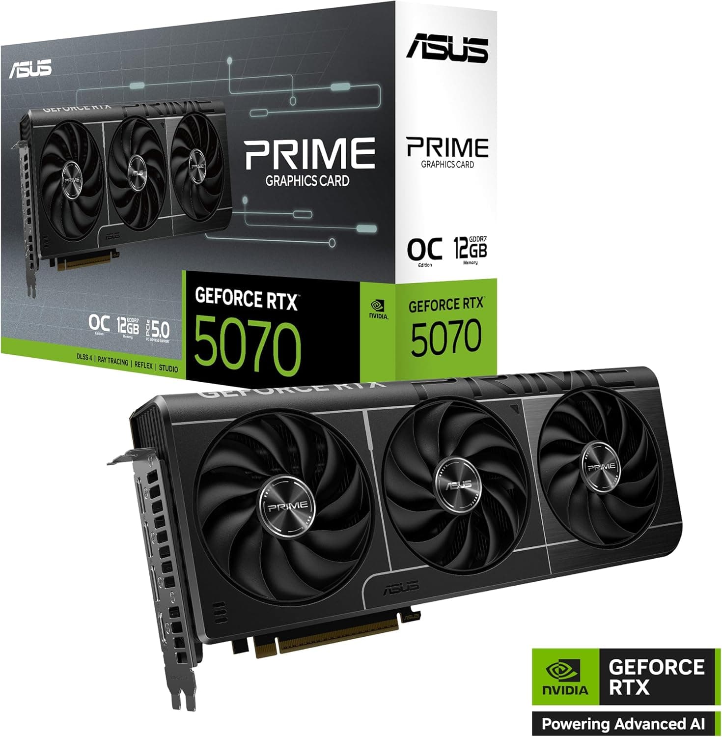 ASUS Prime GeForce RTX 5070 12GB GDDR7 OC Edition Carte Graphique Gaming
