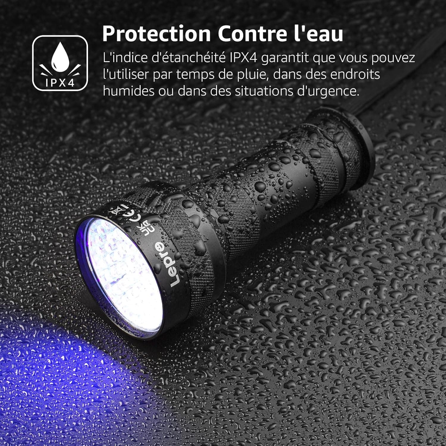 Lepro Lampe UV 395nm Détecteur
