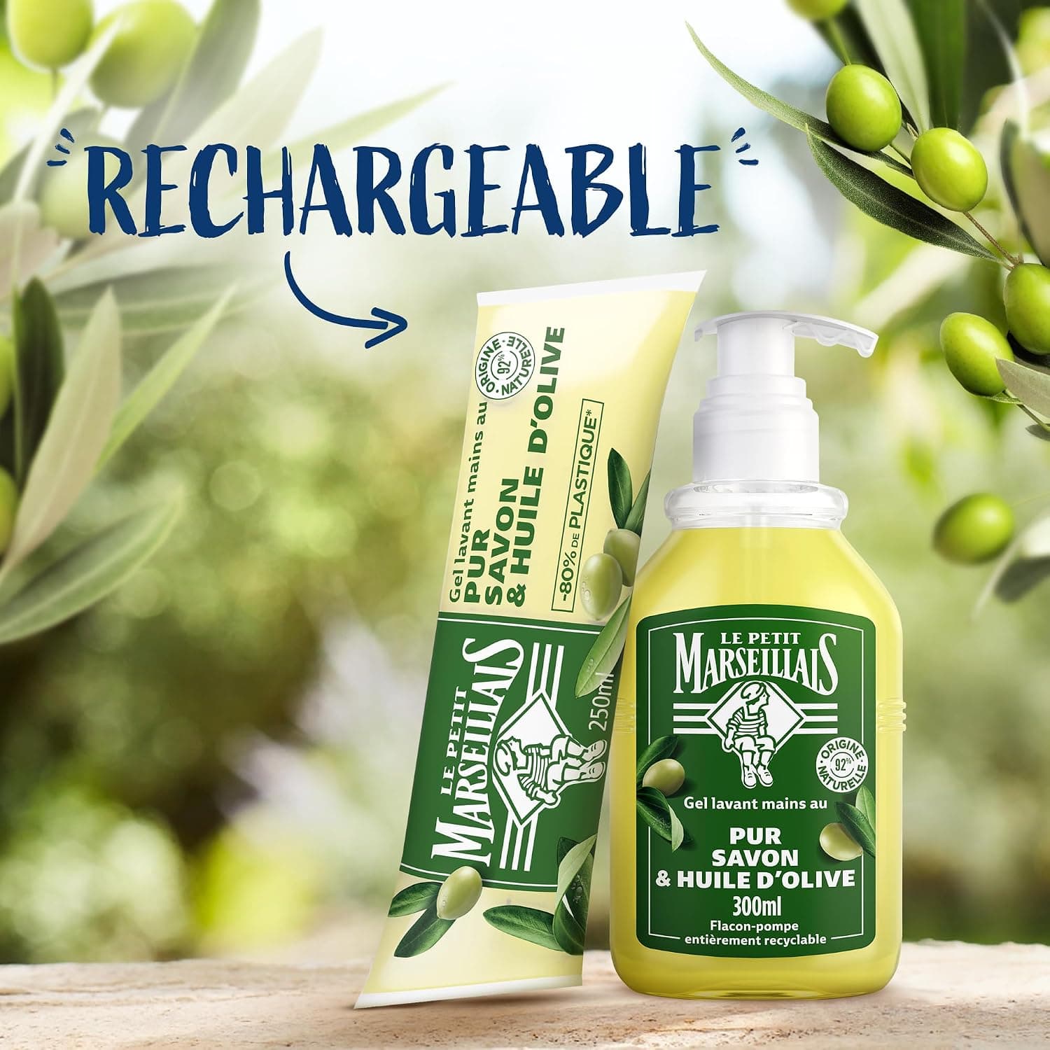 Le Petit Marseillais Gel Lavant Mains Pur Savon & Huile d'Olive 300 ml