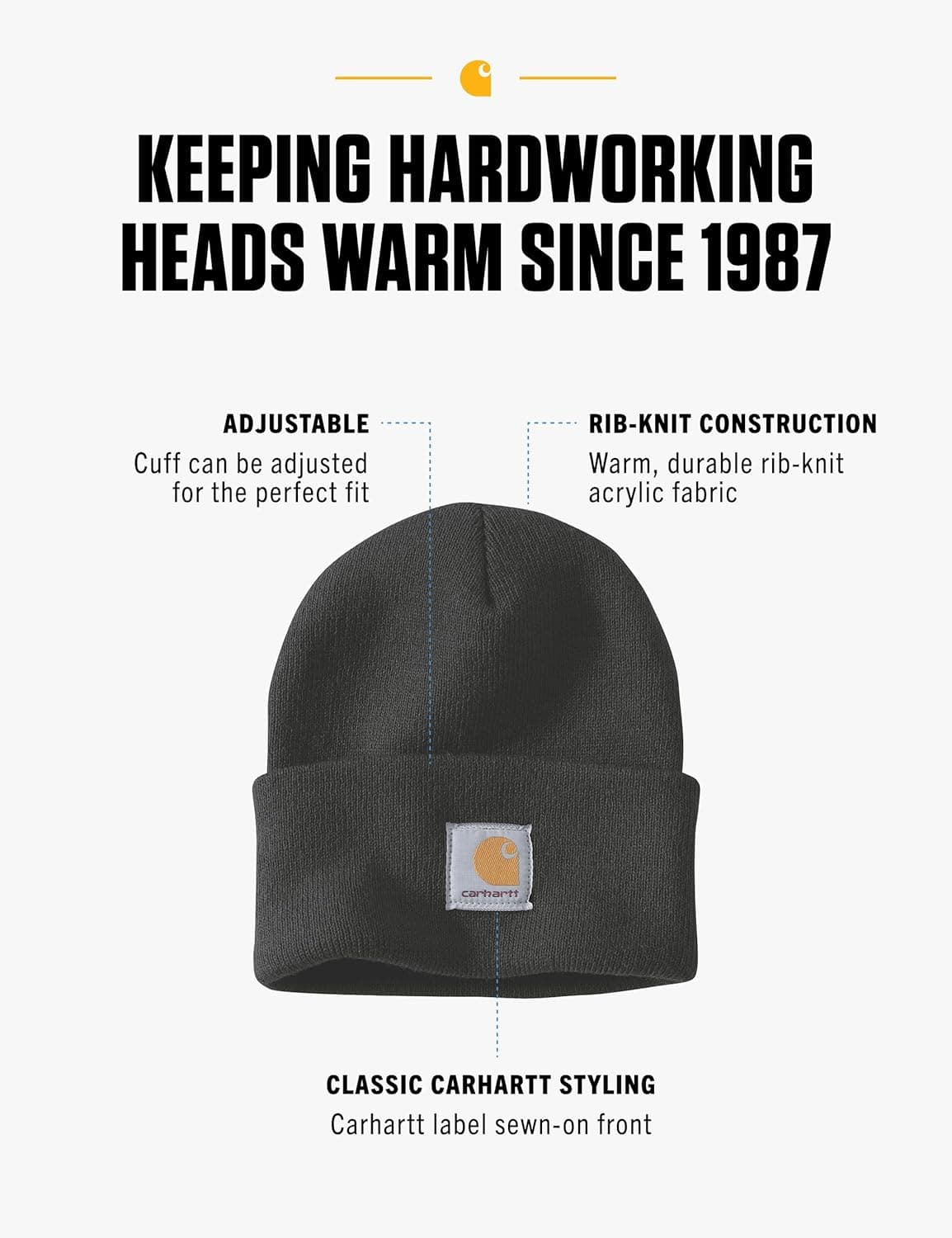 Carhartt Knit Cuffed Beanie - Bonnet Bonnet - Mixte