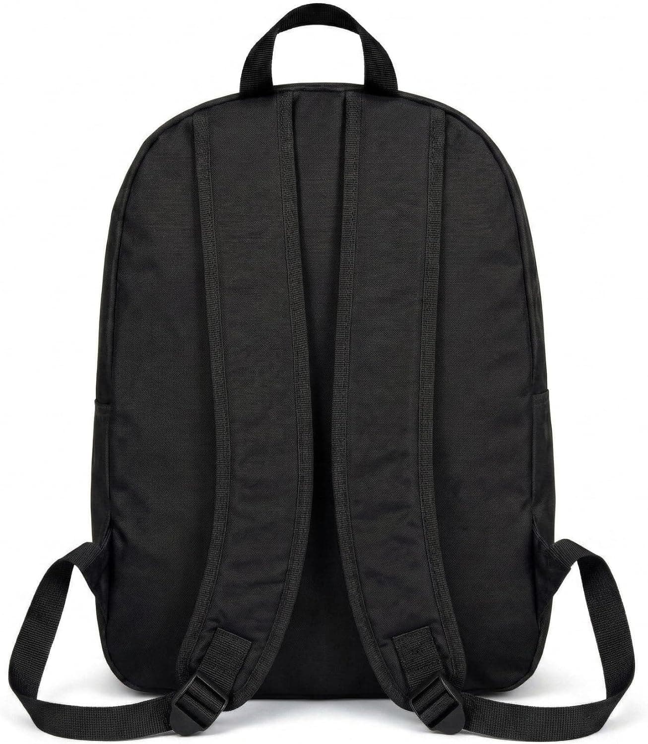 Sac à Dos Casual Unisexe Multifonction 30x15x40 cm – Sac Travail, École et Voyage avec Poches Multiples et Fermeture Zippée – Léger en Polyester 600D PVC – Sac à Dos Spacieux Quotidien (Noir)