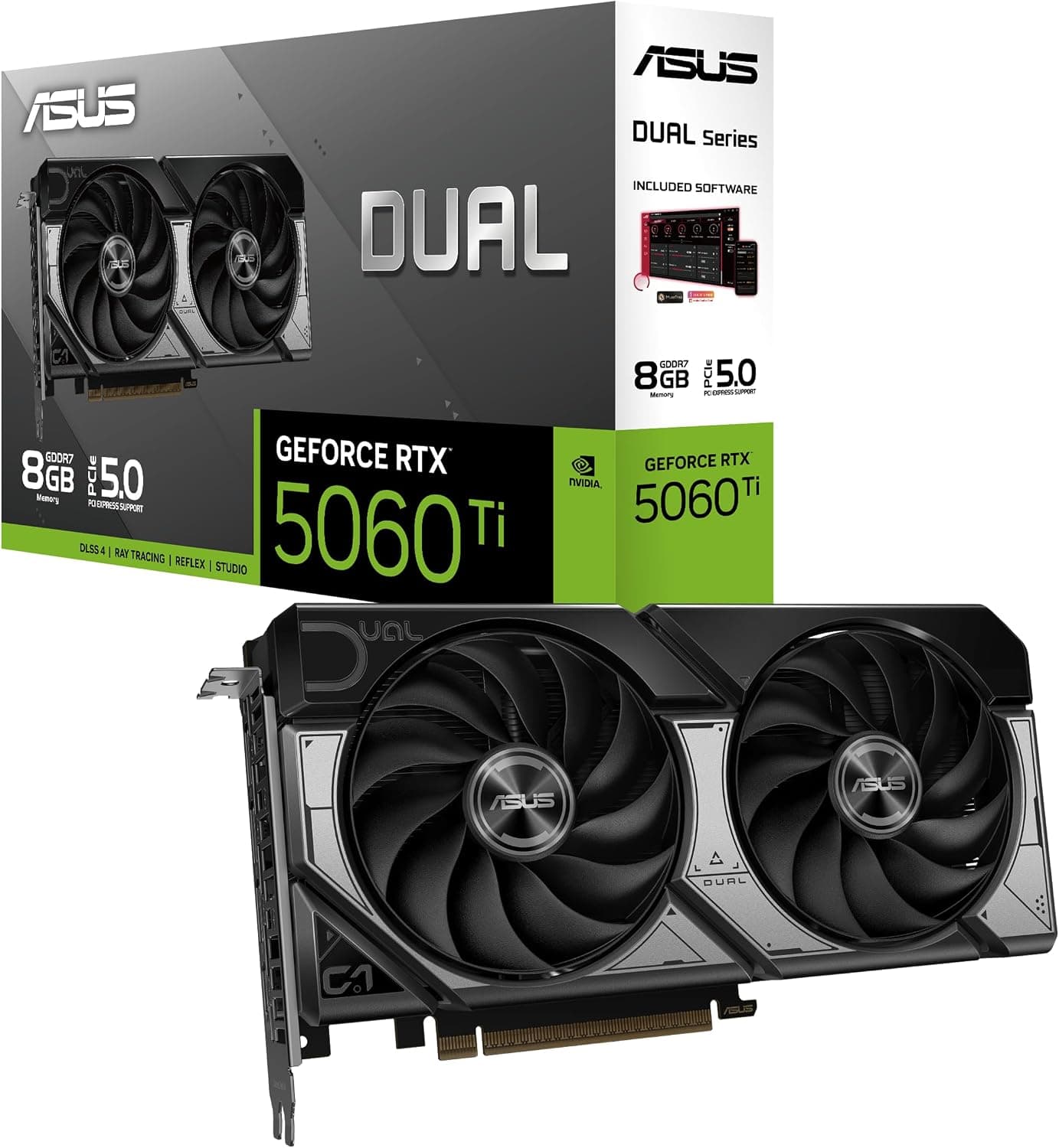 ASUS Dual GeForce RTX 5060 Ti 8GB GDDR7 Carte Graphique Gaming