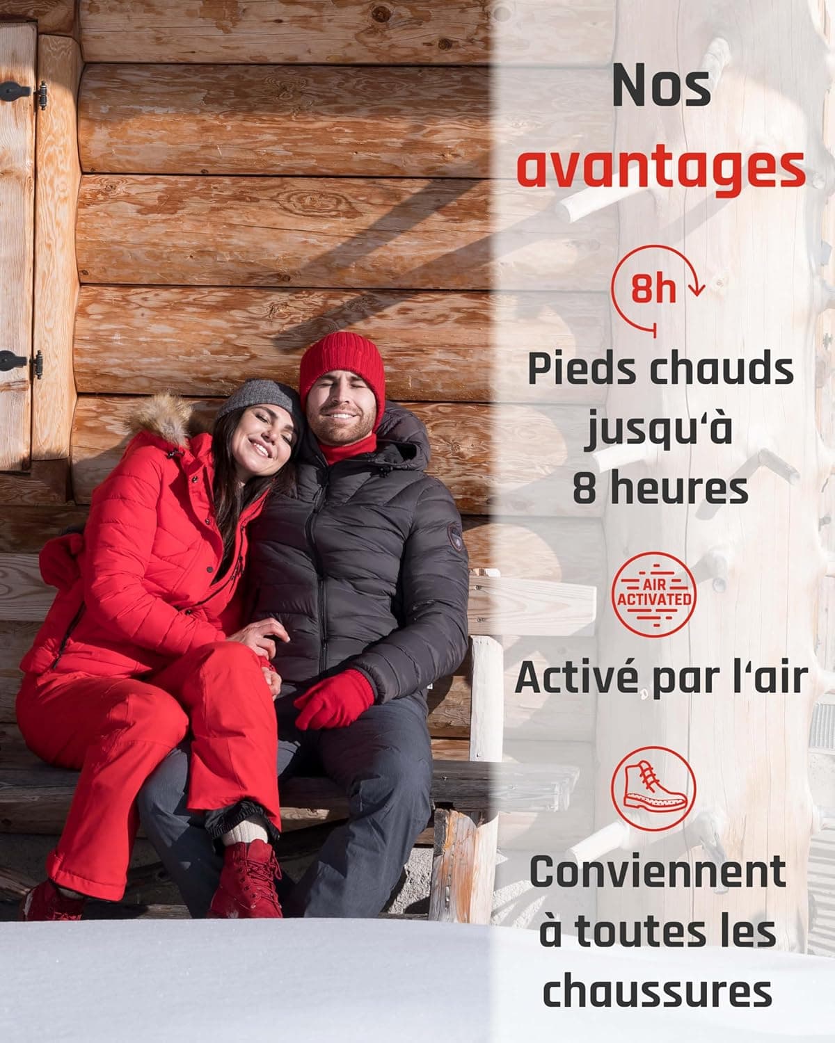 TerraTherm Semelles chauffantes - activé par l'air | 5, 10 ou 30 paires, chaleur jusqu'à 8 heures, chauffe pied - chaleur 100% naturelle