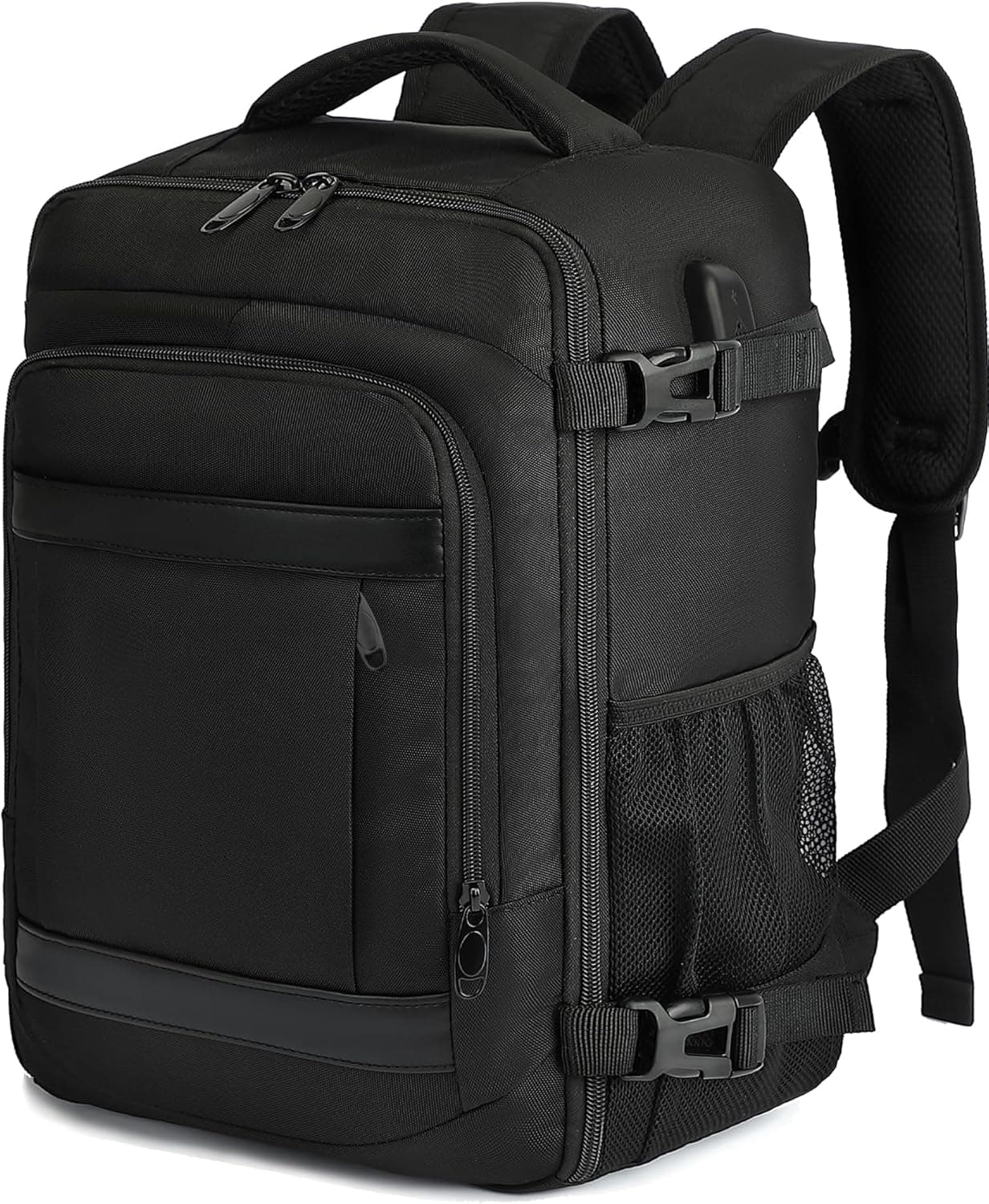 KLOSTAIN Sac à Dos Voyage Cabine Avion 45x36x20 pour Easyjet 30L Bagage Cabine Grande Bagage à Main sous Le Siège Sac à Dos Homme pour Ordinateur Portable 14 Noir