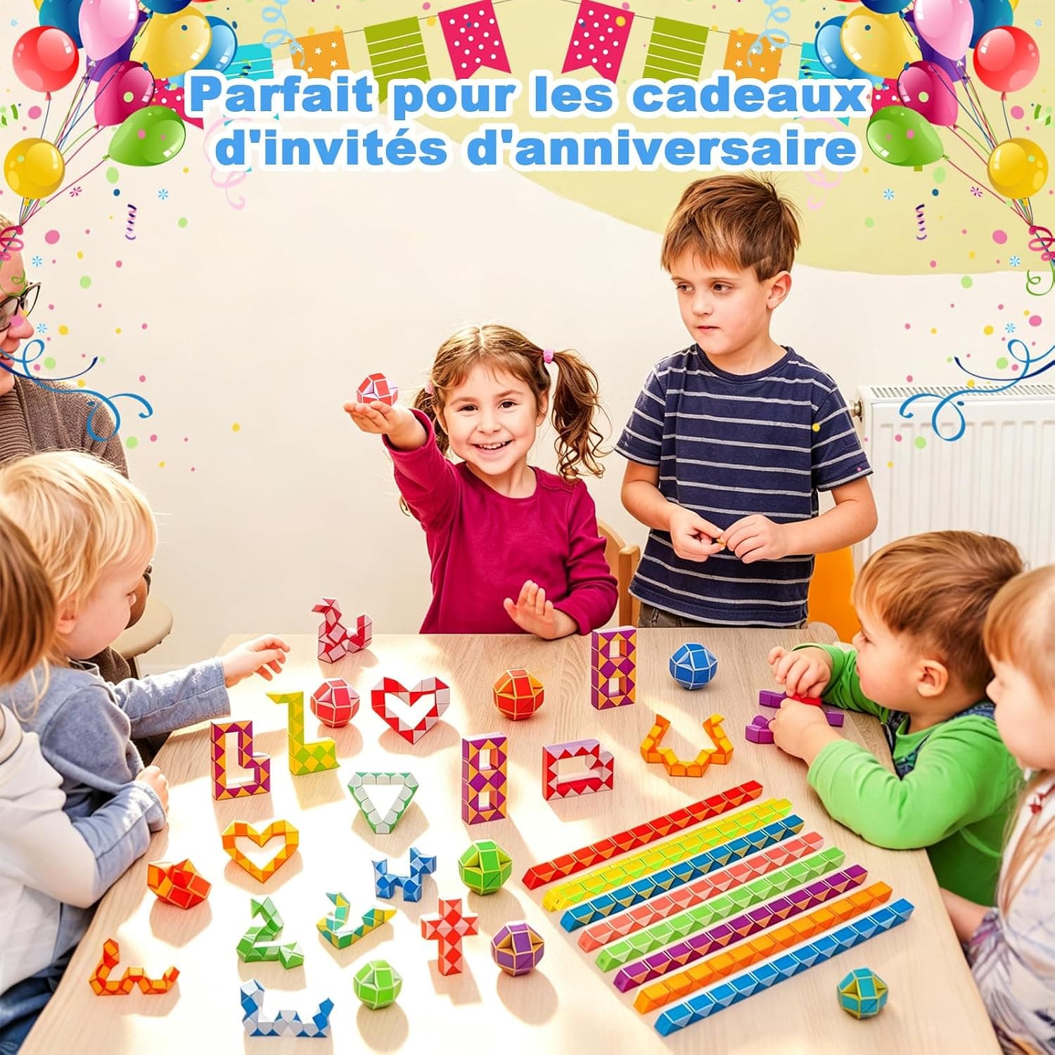 GOLDGE Kit Cadeaux Anniversaire Enfants 30 Pièces, Mini Serpents Magiques