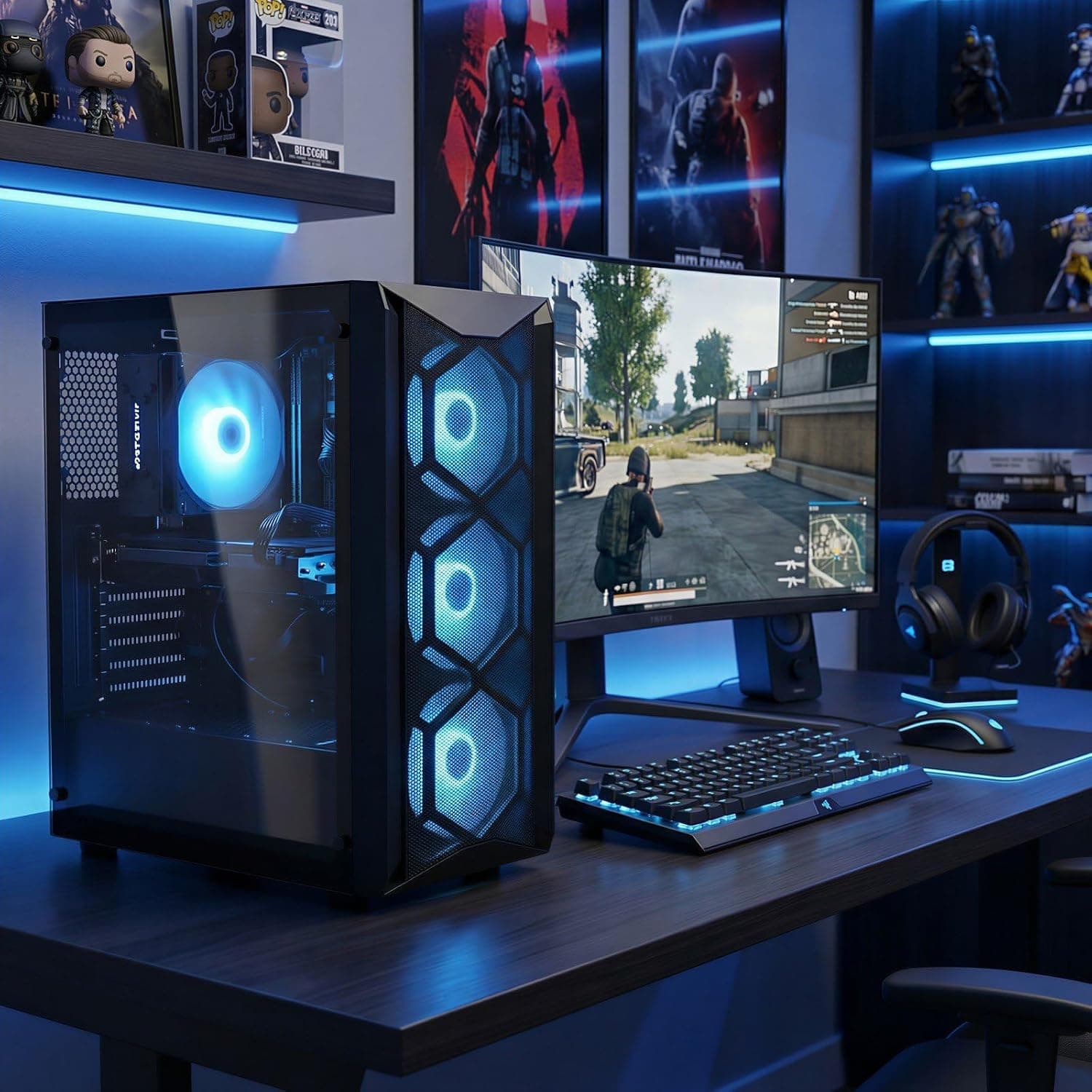 STGsivir PC Gamer Fixe, Core i7, RTX 3050 6G, 16G RAM, 512G SSD