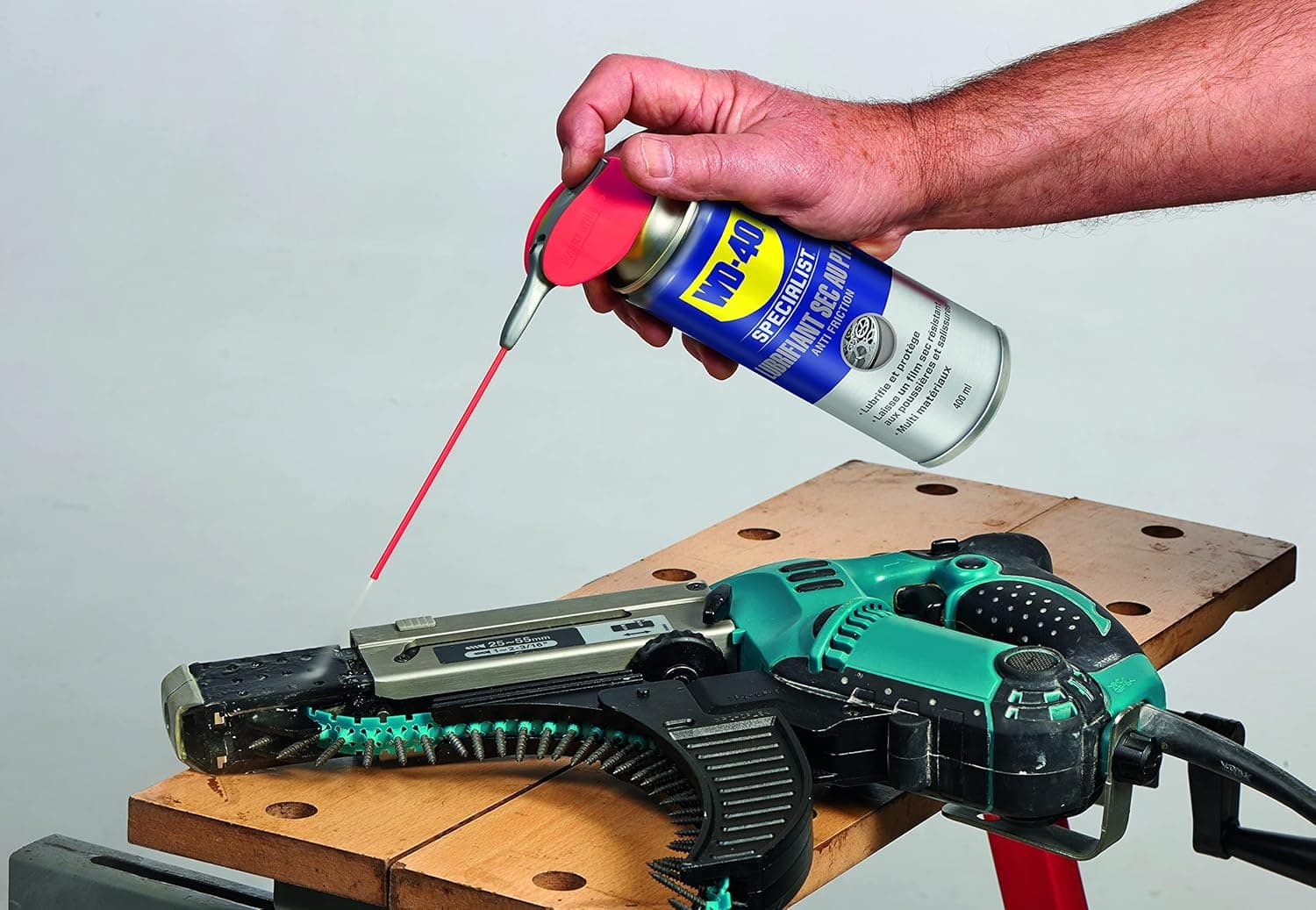 WD-40 SPECIALIST Lubrifiant Sec, aérosol 400ml, n'attire pas les saletés
