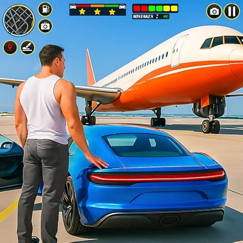 Airplane Flight Simulator Cargo Transporter game - Offroad Pilot Plane 3d Games - Car Transport Driving Adventure 2025