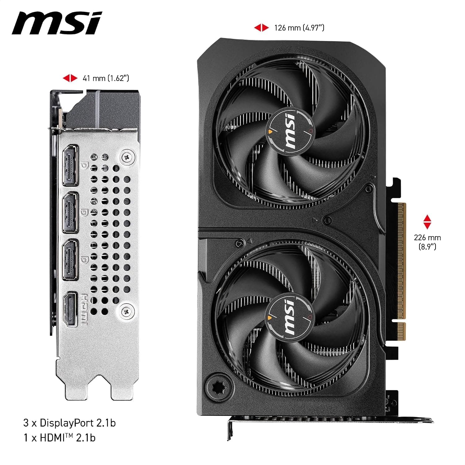 MSI NVIDIA GeForce RTX 5060 Ti 16G Shadow 2X OC Plus Carte Graphique