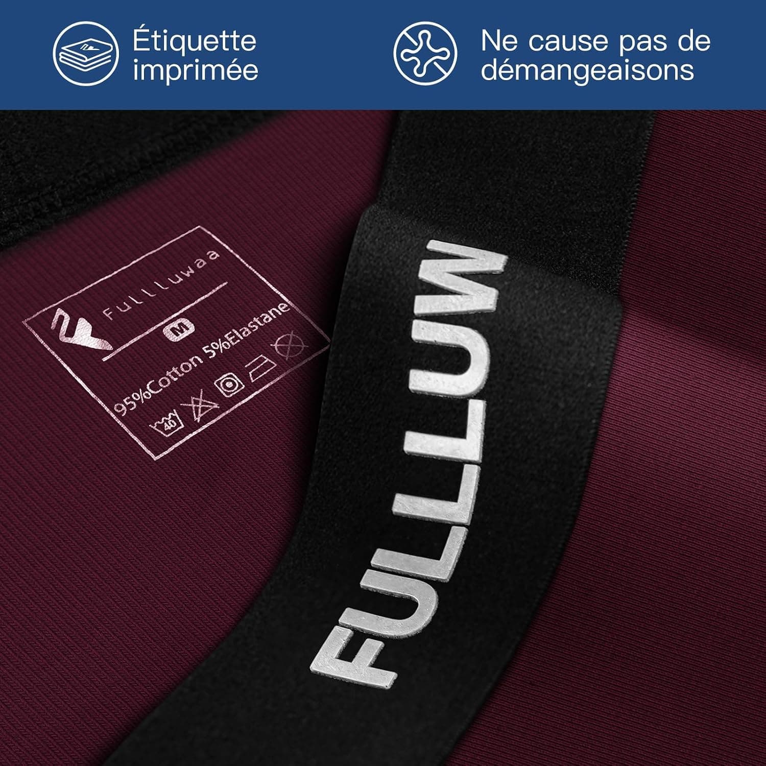 Fullluwaa Boxer Homme Coton Lot de 10, Doux Ceinture Élastique