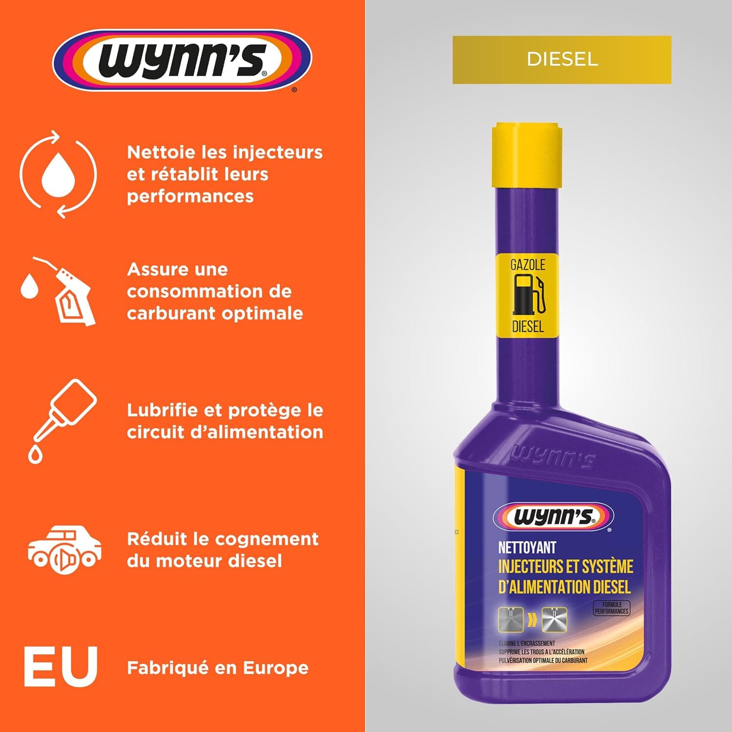 Wynn's Nettoyant Injecteurs Diesel & Système d'alimentation - 325 ML