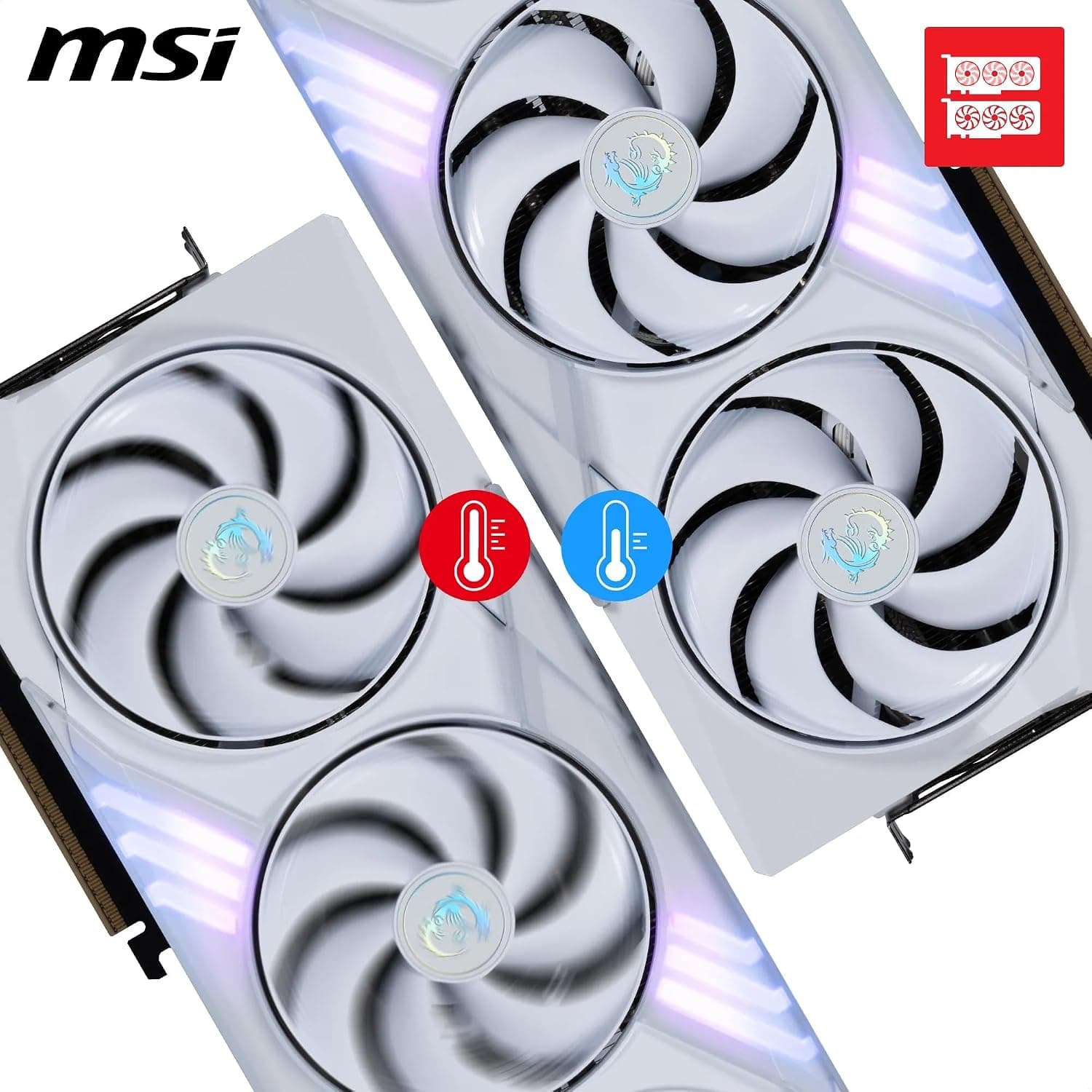 MSI NVIDIA GeForce RTX 5080 16G Gaming Trio OC White Carte Graphique