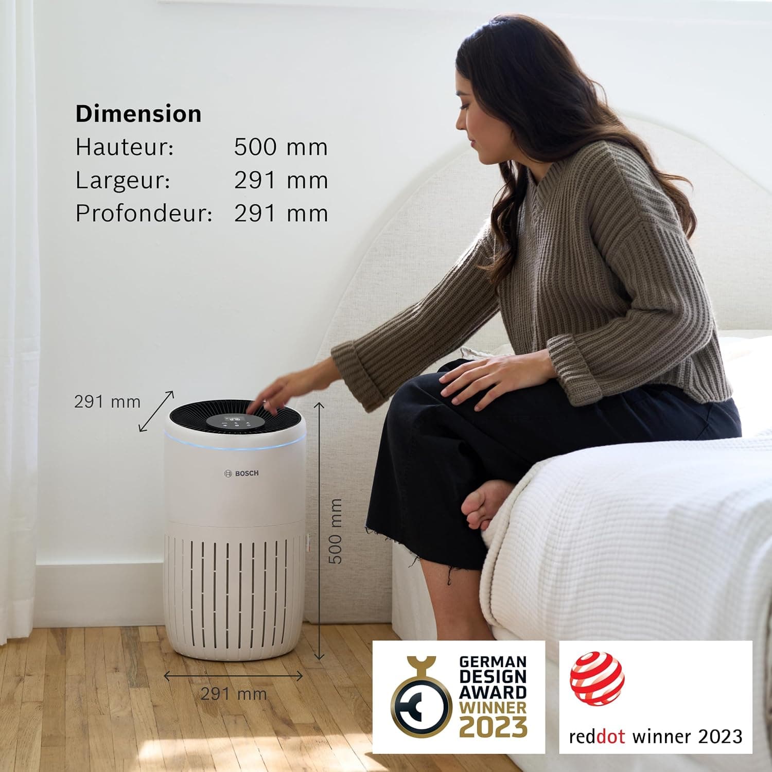 Bosch Air 4000, Purificateur d'air, Pour pièces jusqu'à 62,5 m2